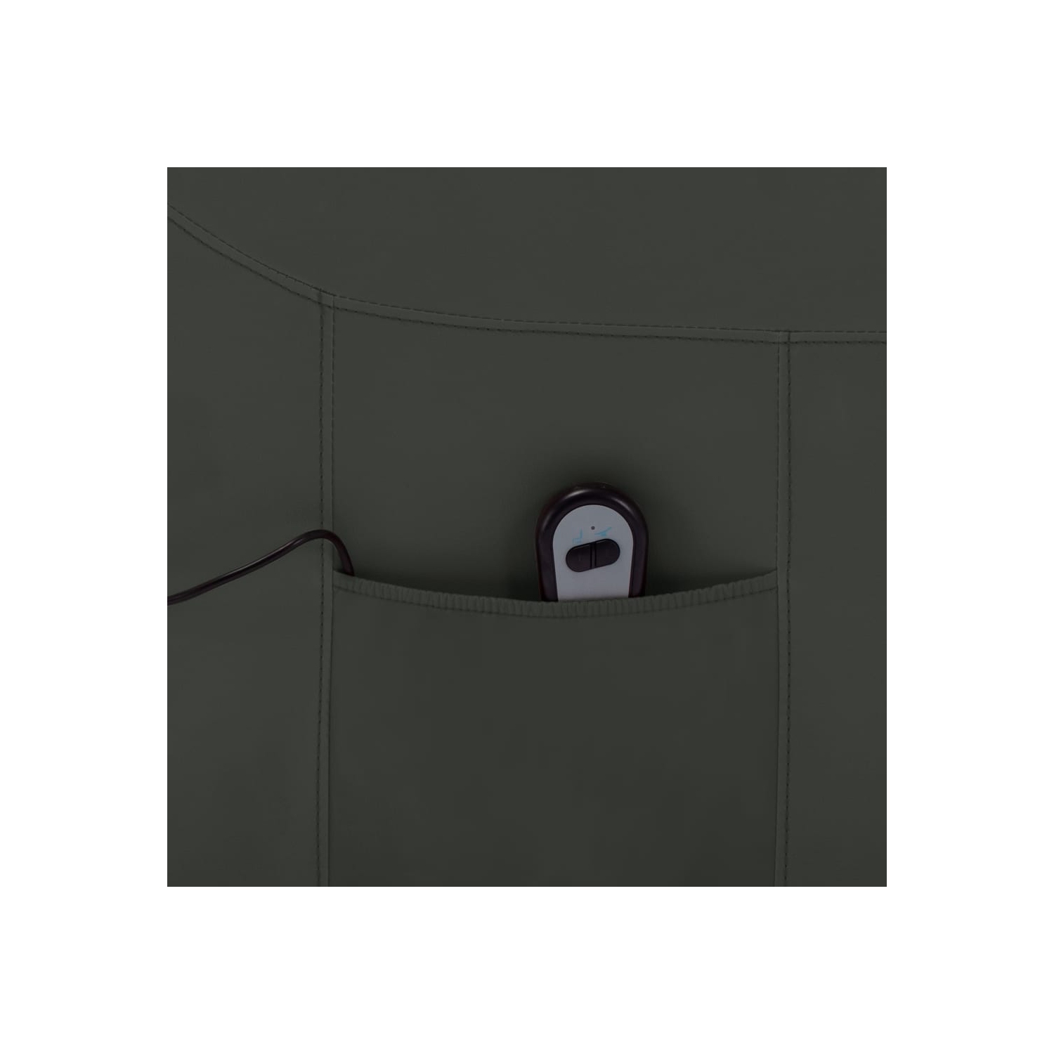 Fauteuil inclinable à dossier haut en similicuir anthracite VividaXL