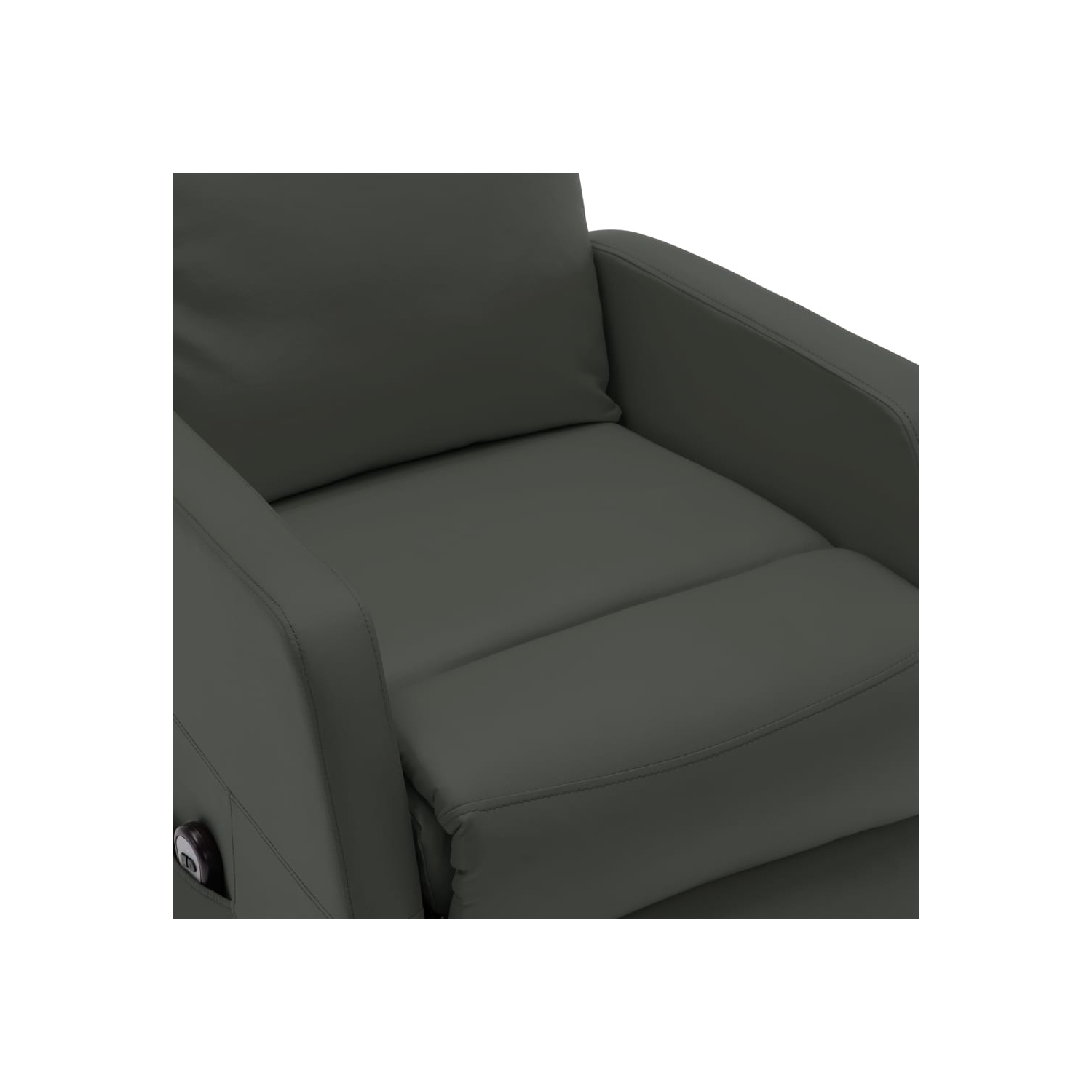 Fauteuil inclinable à dossier haut en similicuir anthracite VividaXL