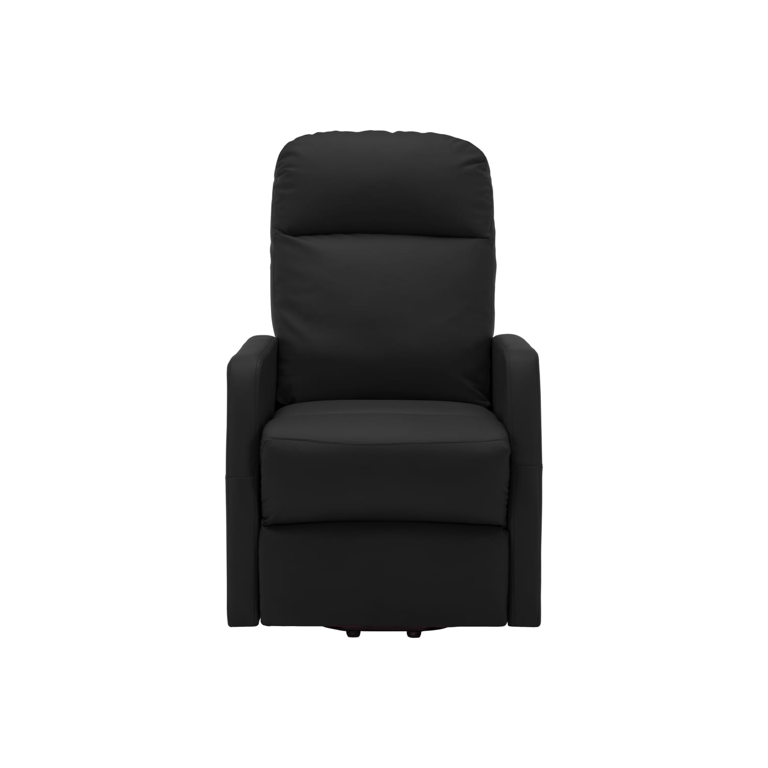 Fauteuil inclinable à position debout en similicuir noir VidaXL