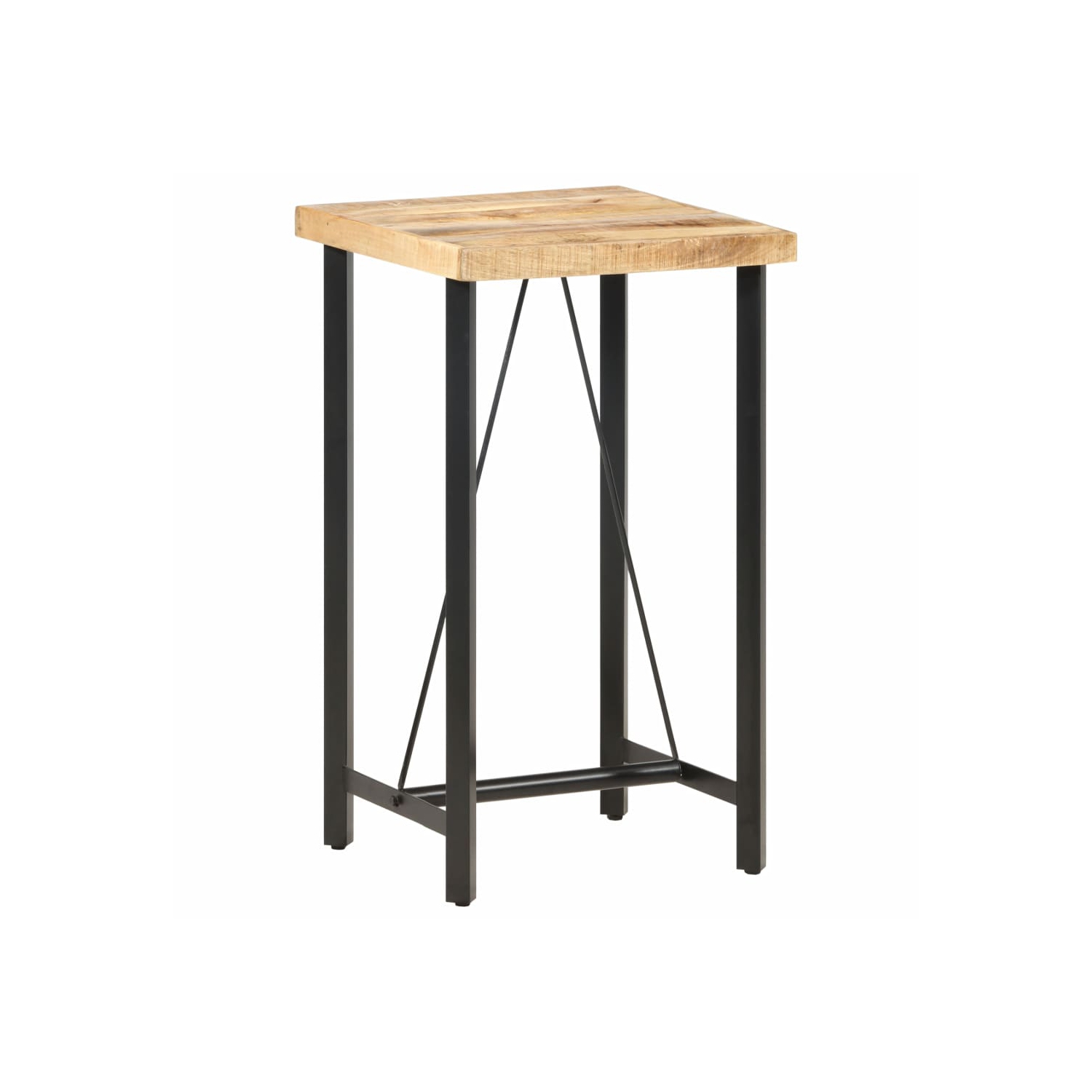 vidaXL Bar Table 23.6"x23.6"x42.1" Rough Mango Wood