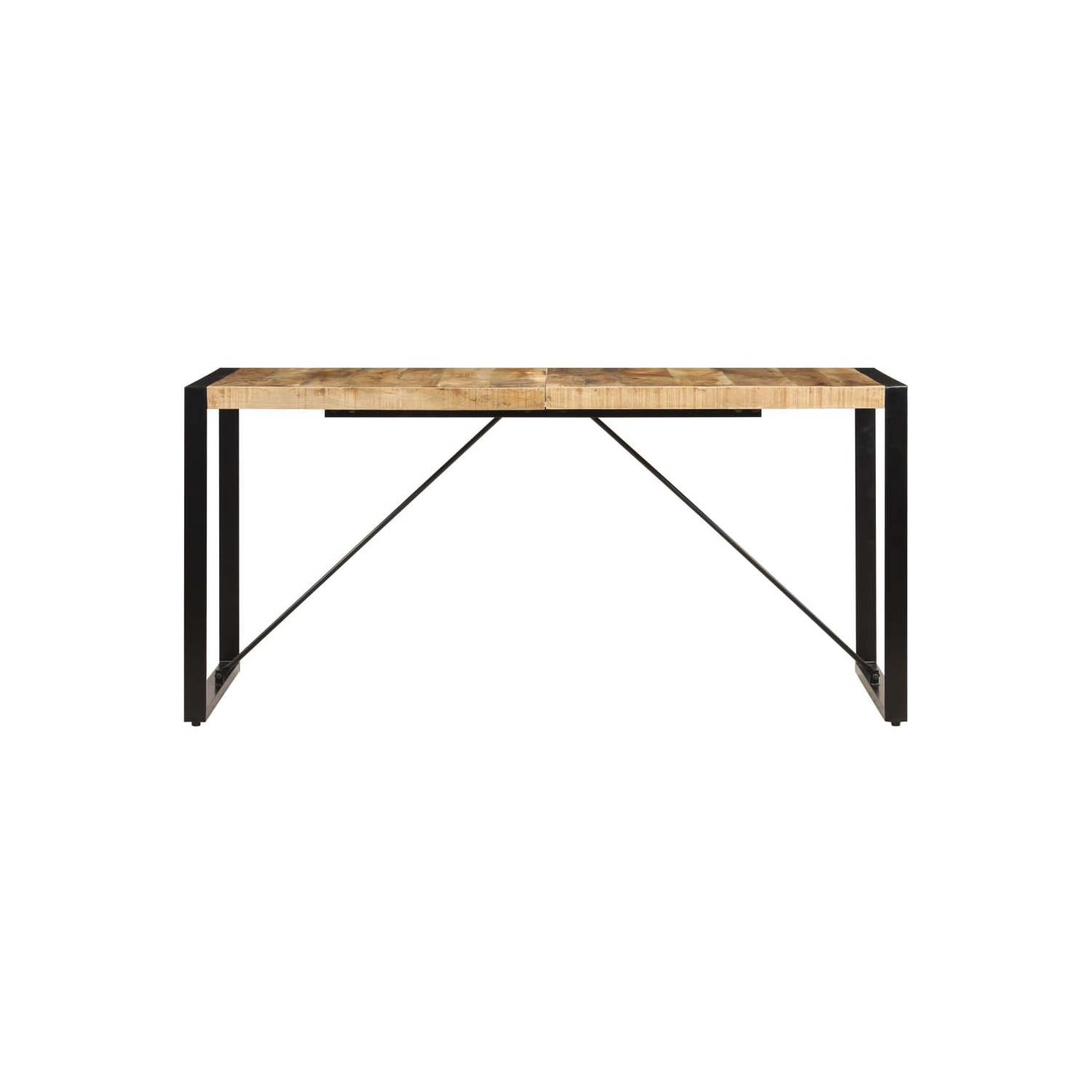Table à manger en bois de manguier massif de 63 x 31,5 x 29,5 po