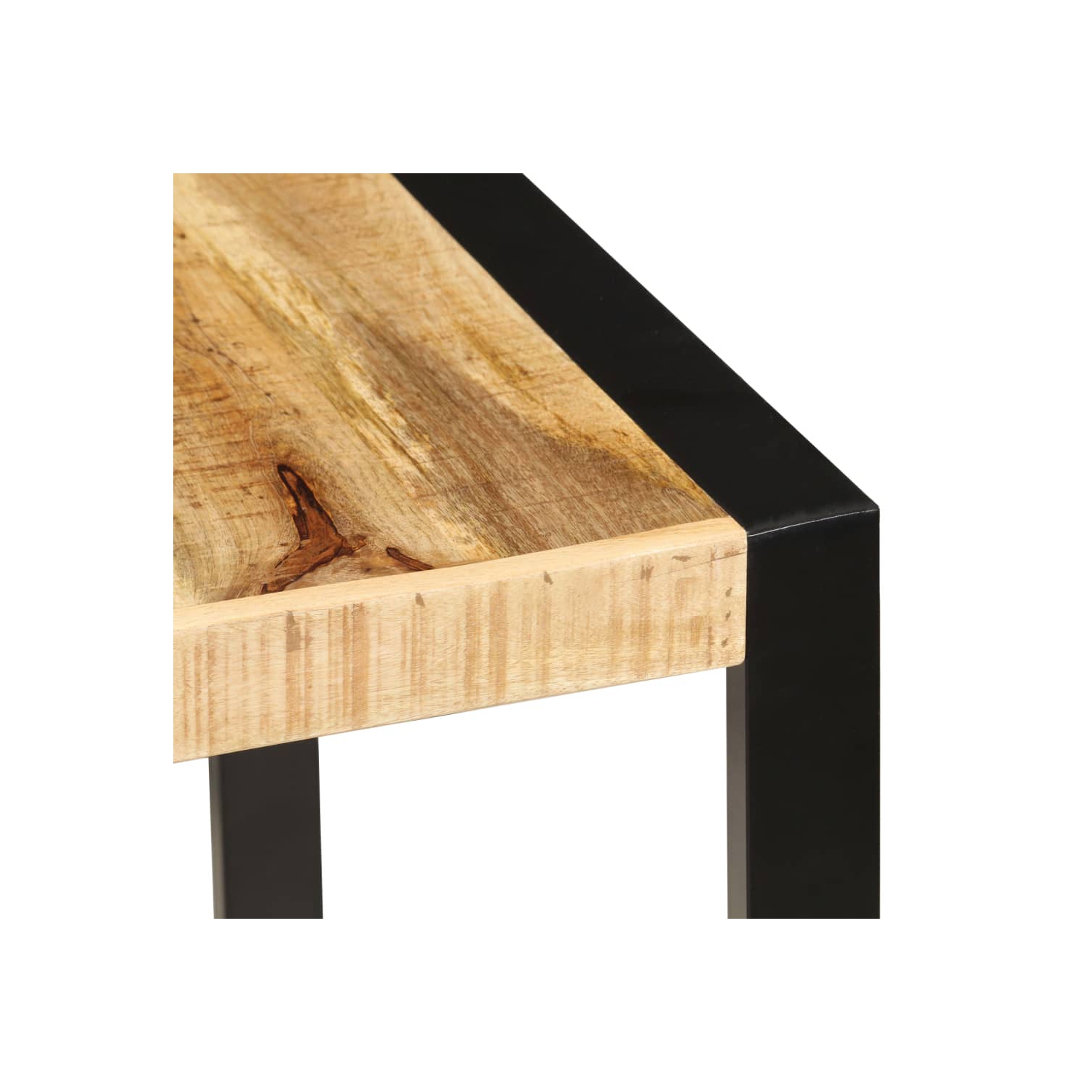 Table à manger en bois de manguier massif de 63 x 31,5 x 29,5 po