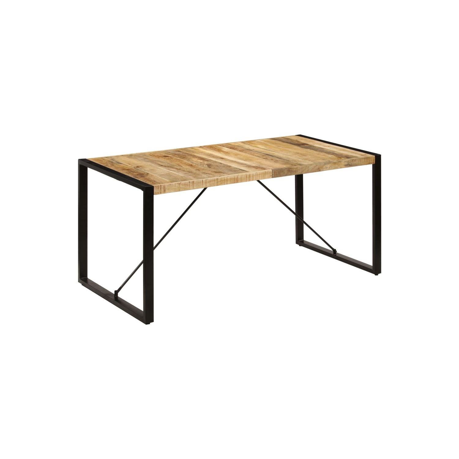 Table à manger en bois de manguier massif de 63 x 31,5 x 29,5 po