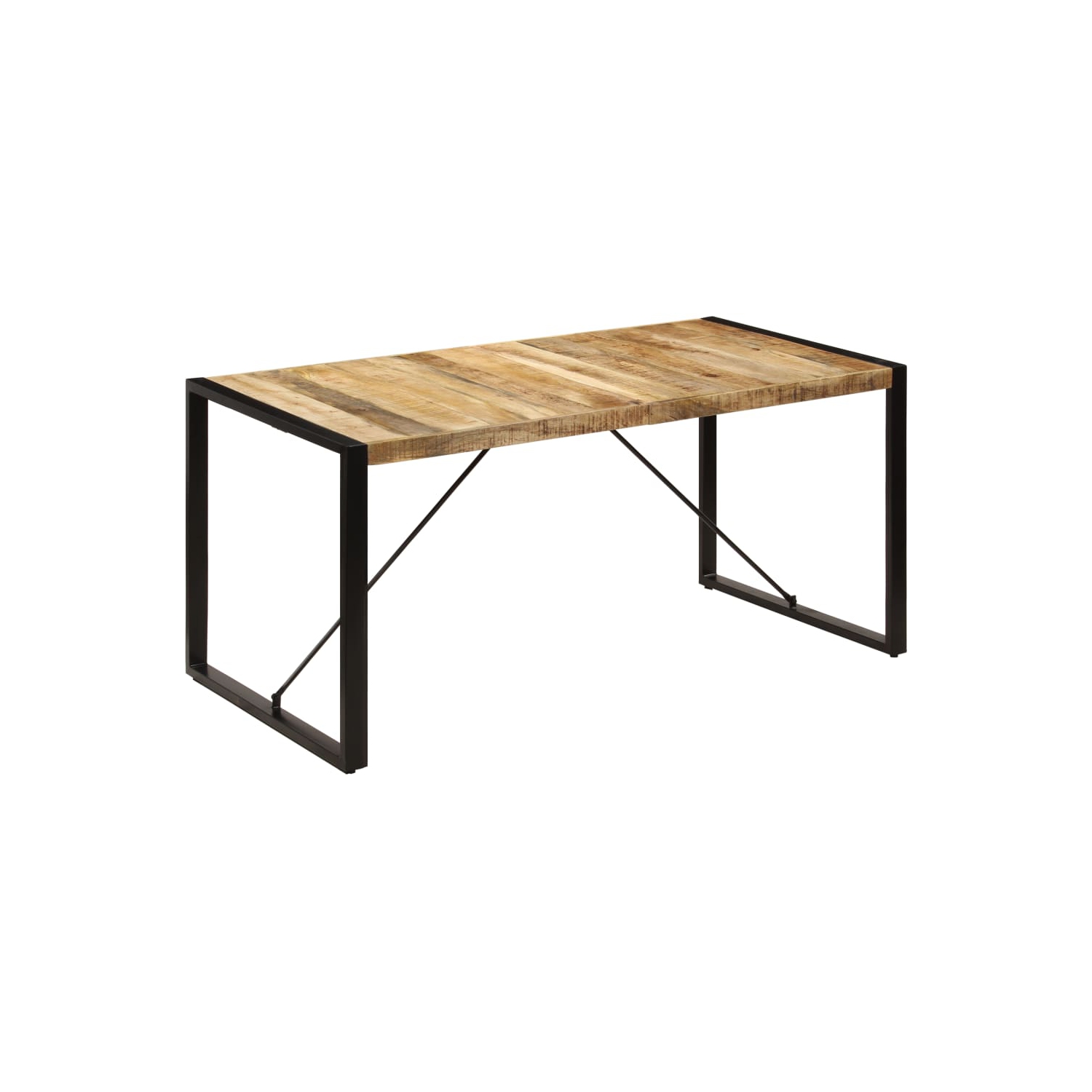 Table à manger en bois de manguier massif de 63 x 31,5 x 29,5 po
