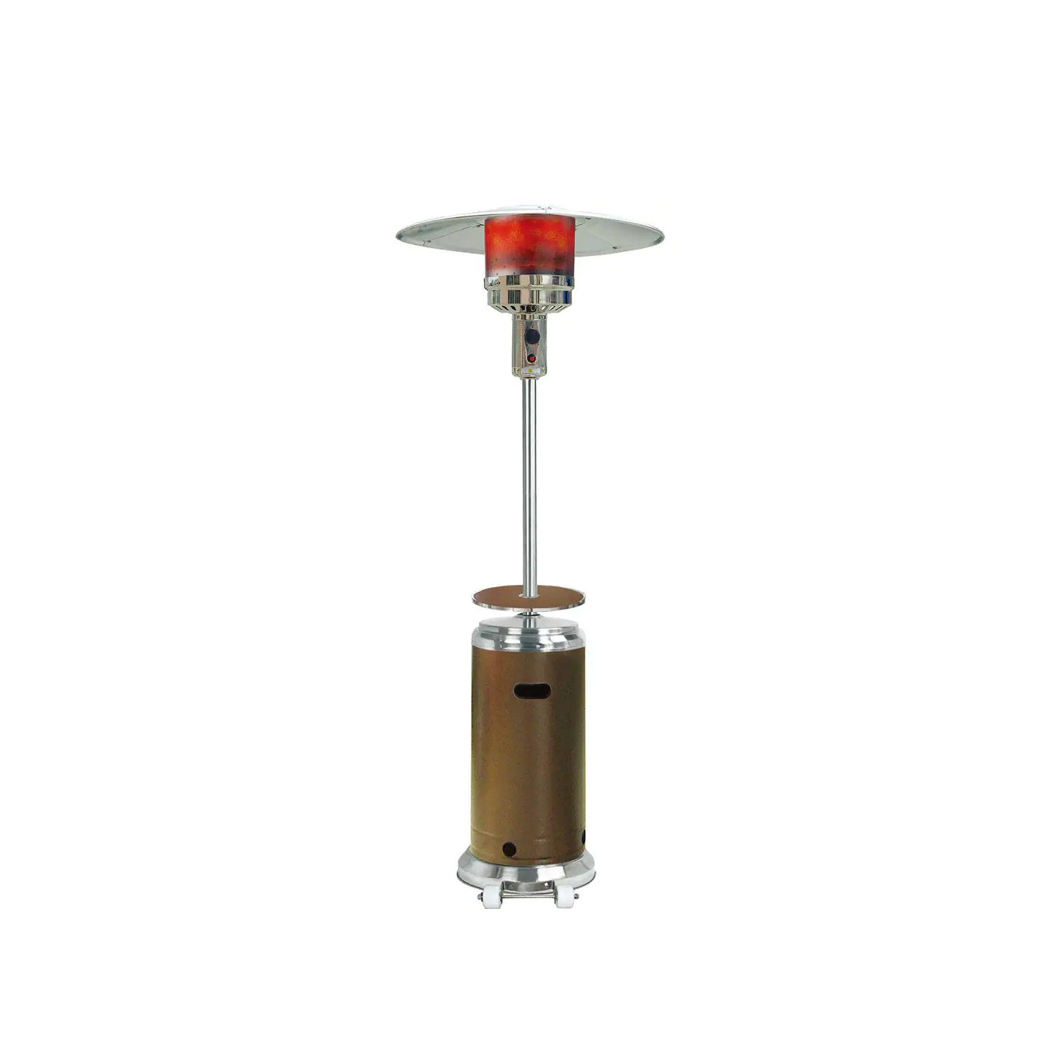 Hanover 7 ft. 48,000 BTU Umbrella Patio Heater - HAN002BRSS