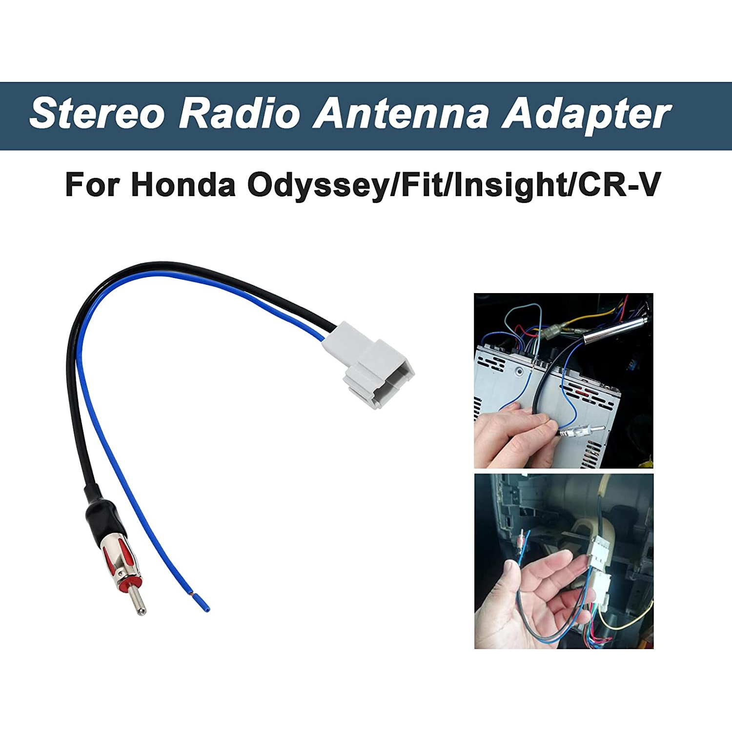 CÂBLE adaptateur antenne voiture RED WOLF support radio stéréo après-vente pour Honda Odyssey/Fit/Insight/CR-V, Acura 2012-2016