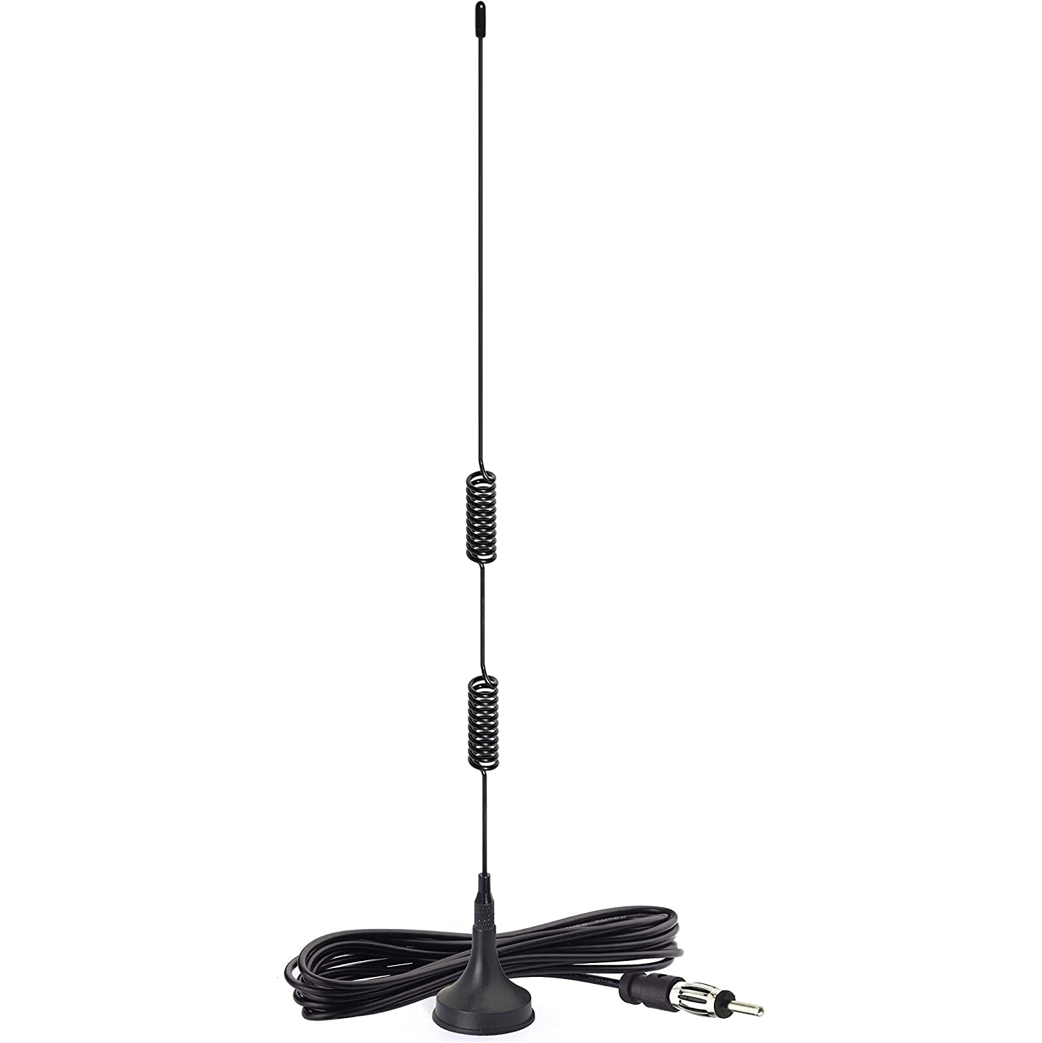 Universal Car Radio Antenna Car Magnetic Base Antenna Car Stereo Antenna Aerial for Vehicle Truck SUV Truck RV Marine Boat Car Stereo Audio HD Radio