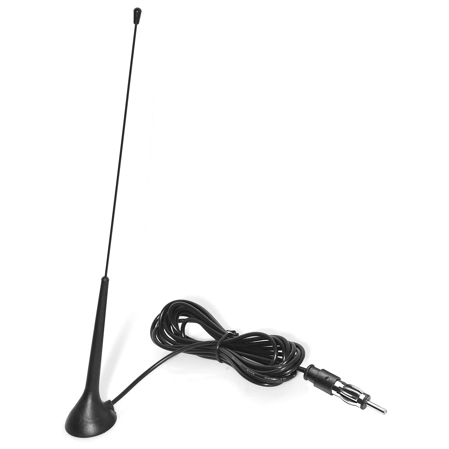 Car Radio Antenna Universal Car FM Radio Antenna Magnetic Base Aerial for Vehicle SUV Truck RV Marine Boat Car Stereo Audio Radio Head Unit Receiver