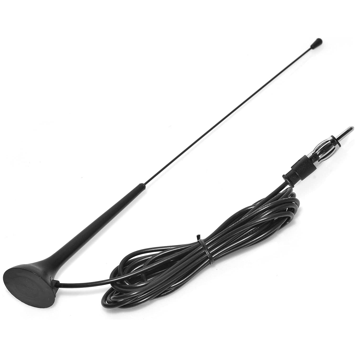 Car Radio Antenna Universal Car FM Radio Antenna Magnetic Base Aerial for Vehicle SUV Truck RV Marine Boat Car Stereo Audio Radio Head Unit Receiver