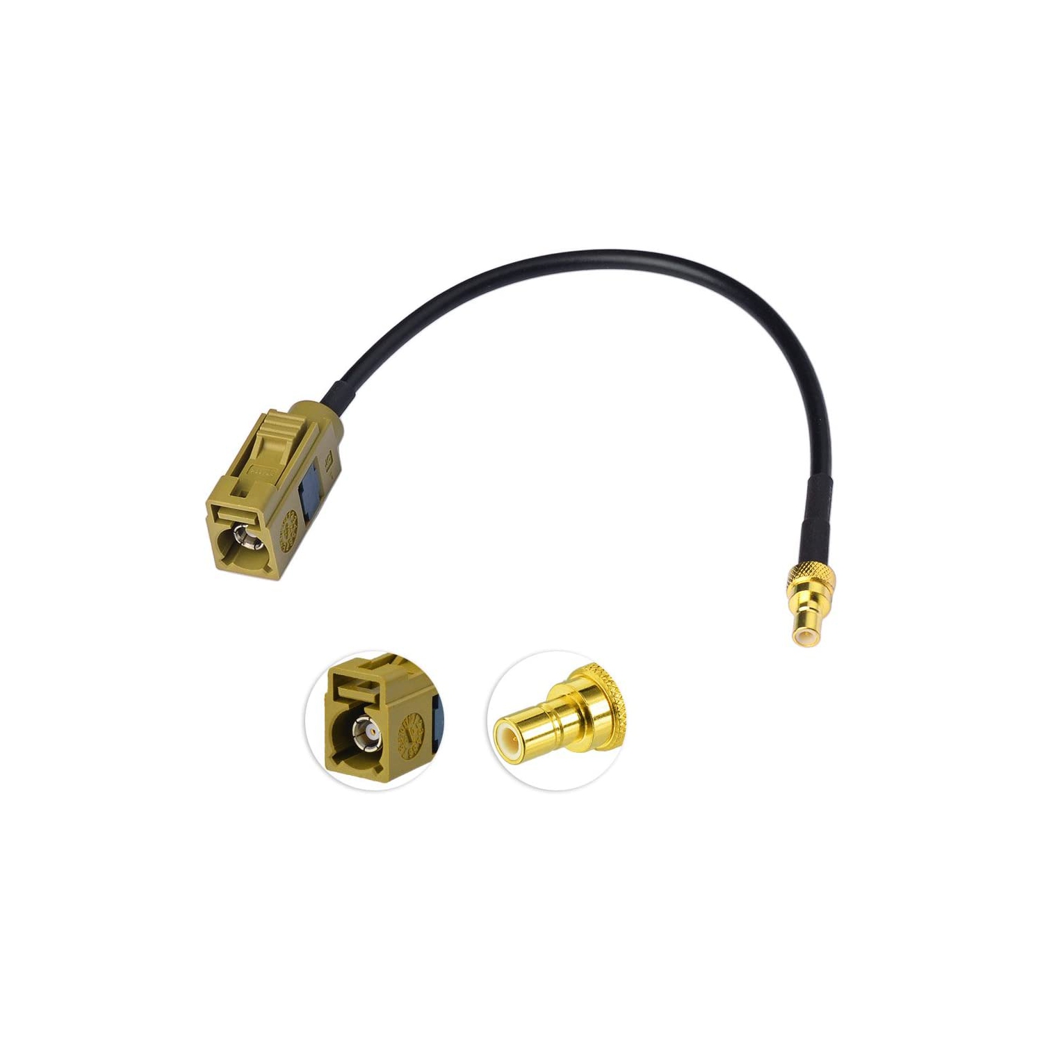 Câble mâle de 15 cm Curry K femelle vers SMB de FAKRA pour syntoniseur stéréo de radio par satellite Sirius XM