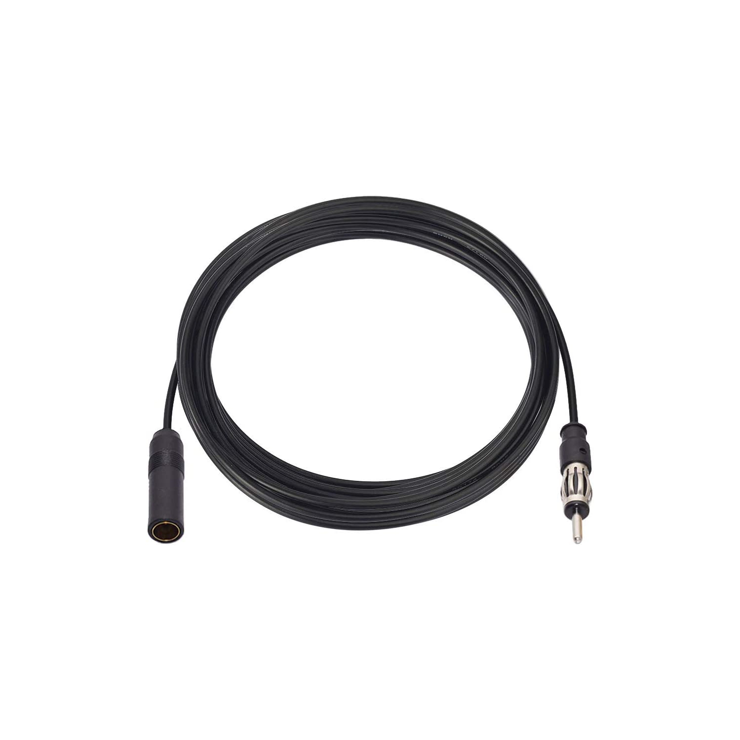 Car Radio Antenna Extension Cable 20 feet Vehicle FM AM Radio Car Antenna Extension Cable Cord DIN Plug Connector Coaxial Cable for Vehicle Truck Car