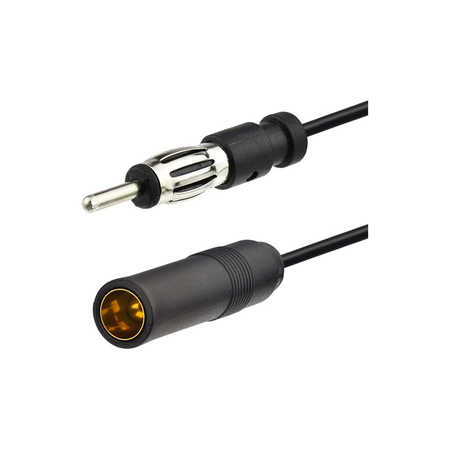 Car Radio Antenna Extension Cable 20 feet Vehicle FM AM Radio Car Antenna Extension Cable Cord DIN Plug Connector Coaxial Cable for Vehicle Truck Car