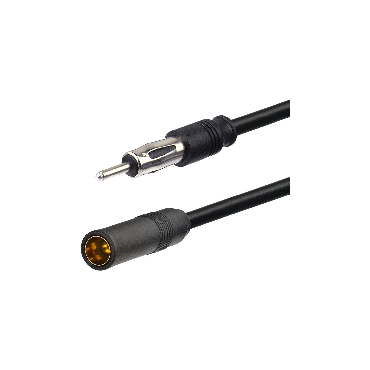 Universal Car Stereo FM Radio Antenna Signal Booster Amplifier Amp,12V Power Supply DIN Plug Connector Adapter for Vehicle Truck SUV Car Audio Radio