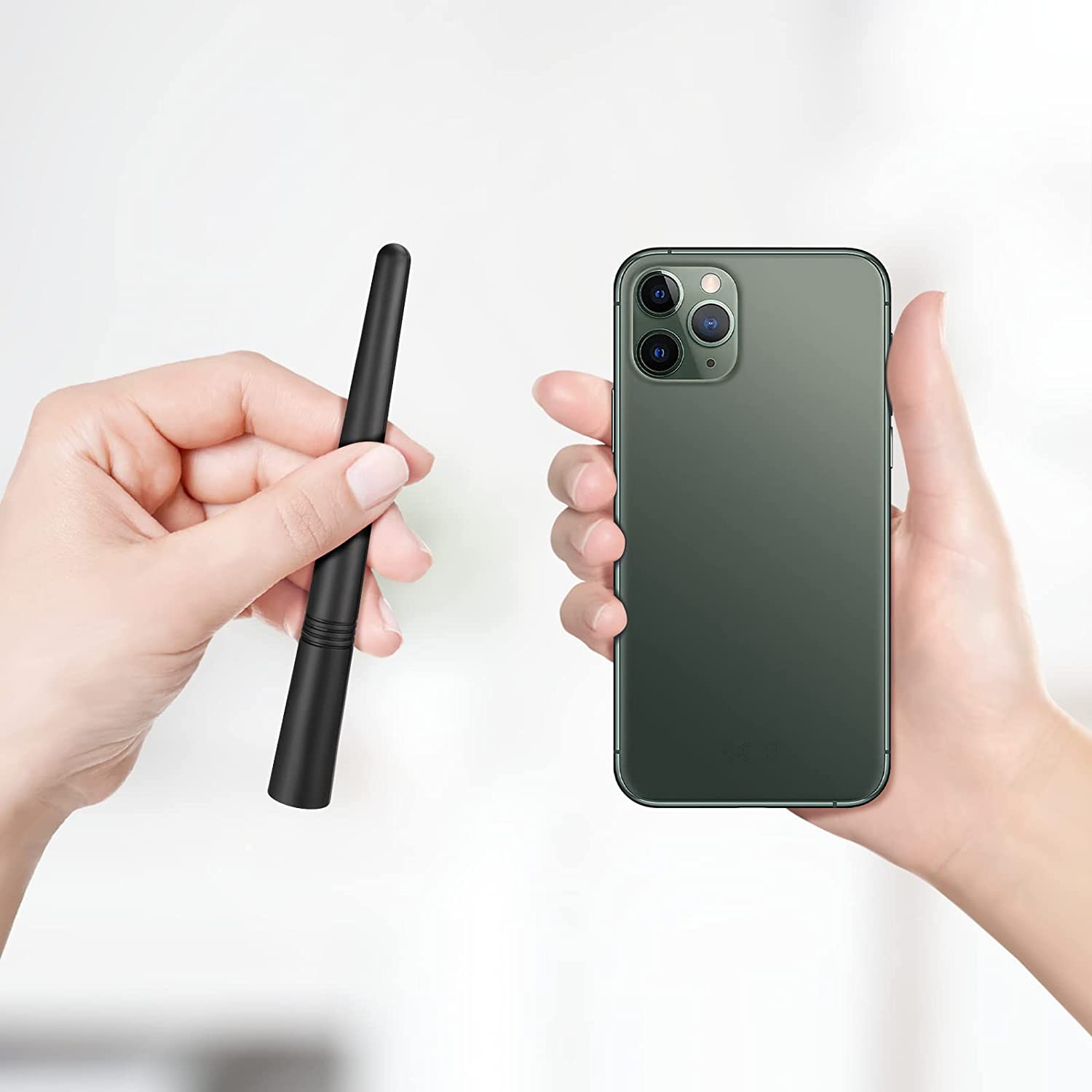 Remplacement d’antenne radio d’auto universelle 14,2 cm, mât d’antenne de véhicule monté au pavillon, antenne AM FM flexible en caoutchouc avec