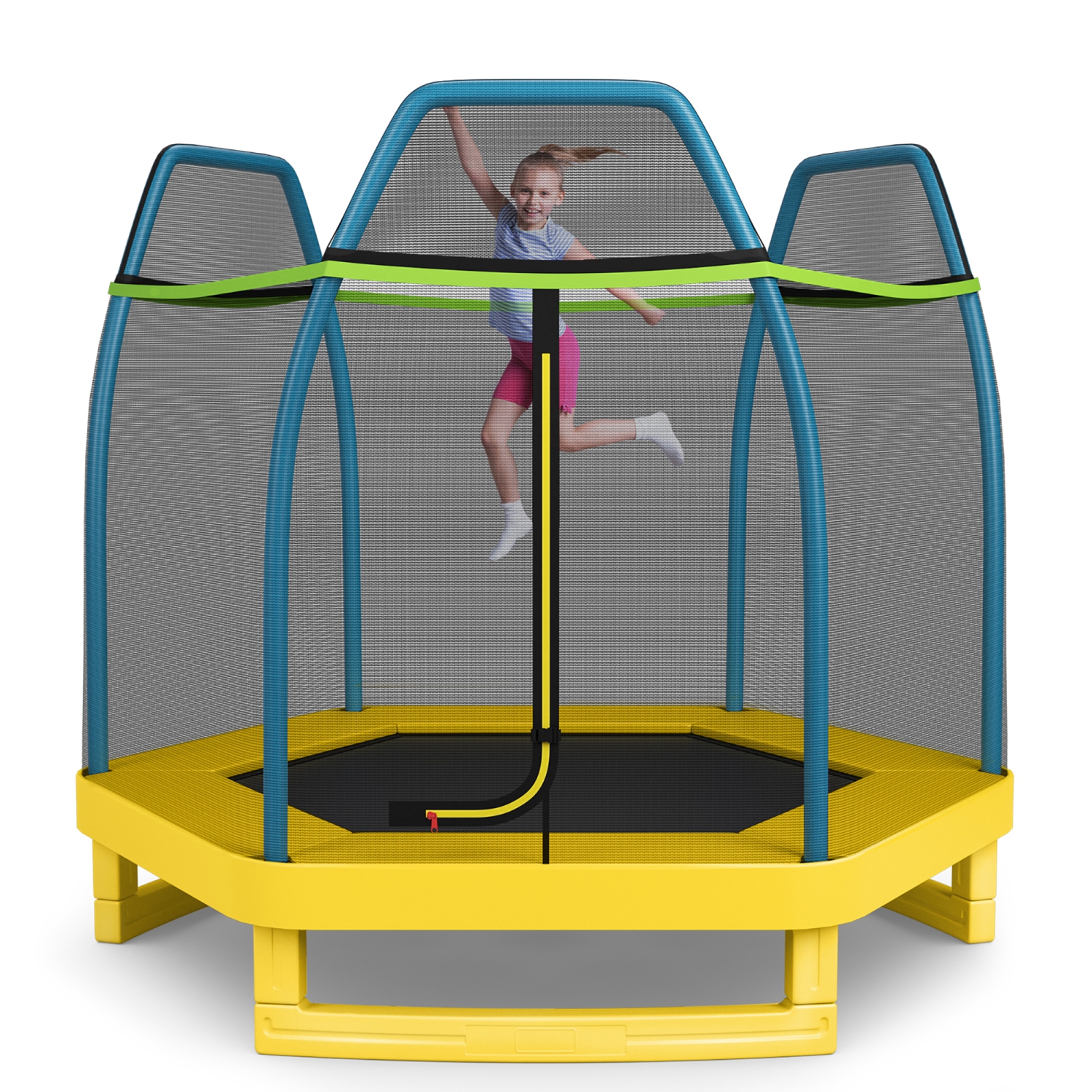 Costway 7FT Kids Trampoline Outdoor Indoor Recreational Bounce Jumper
