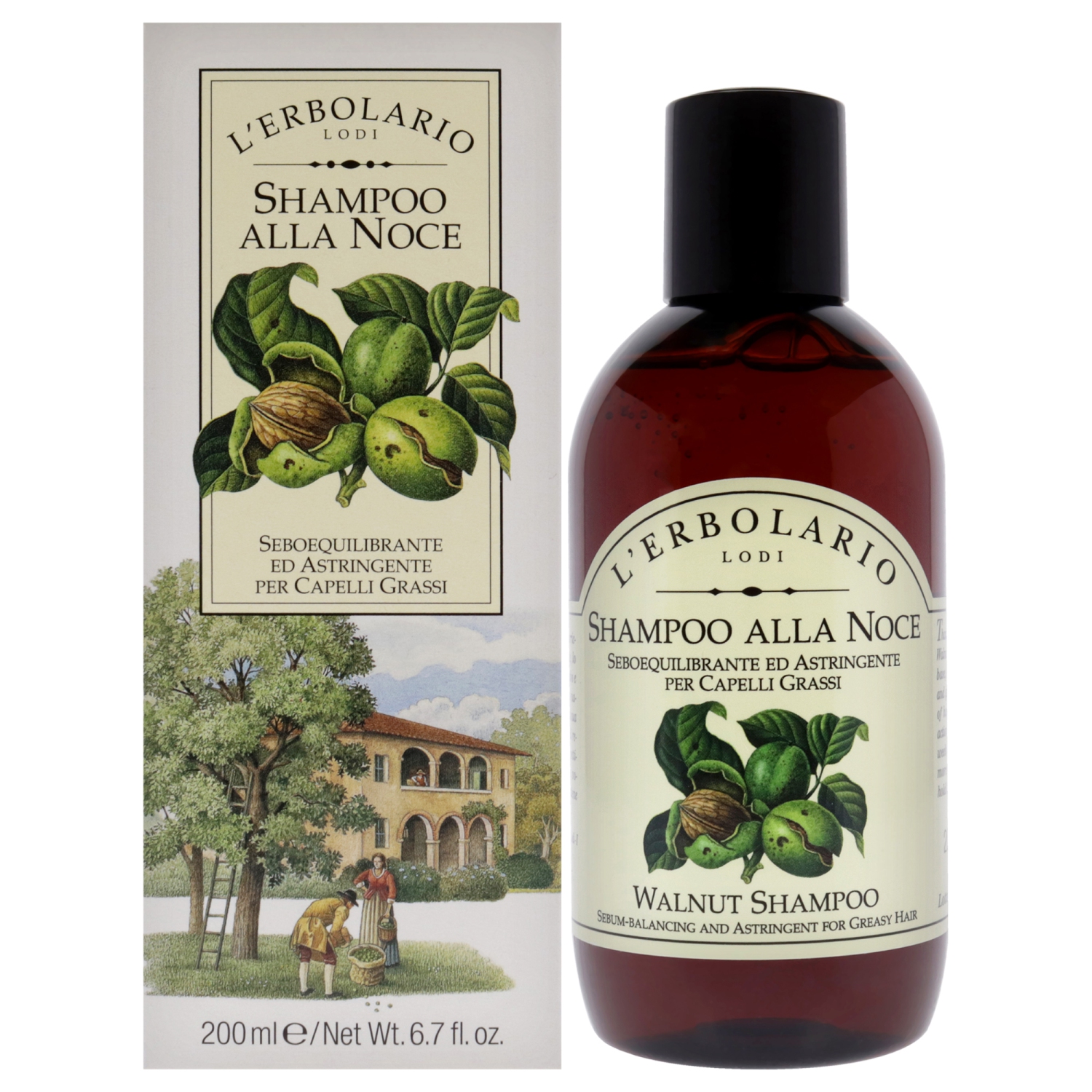 Shampooing - Noyer par LErbolario pour unisexe - shampooing 6,7&nbsp;oz