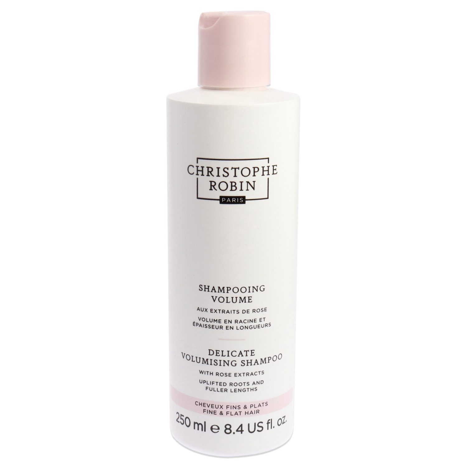Delicate Volumizing Shampoo with Rose Extracts by Christophe Robin for Unisex - 8.4 oz Shampoo
