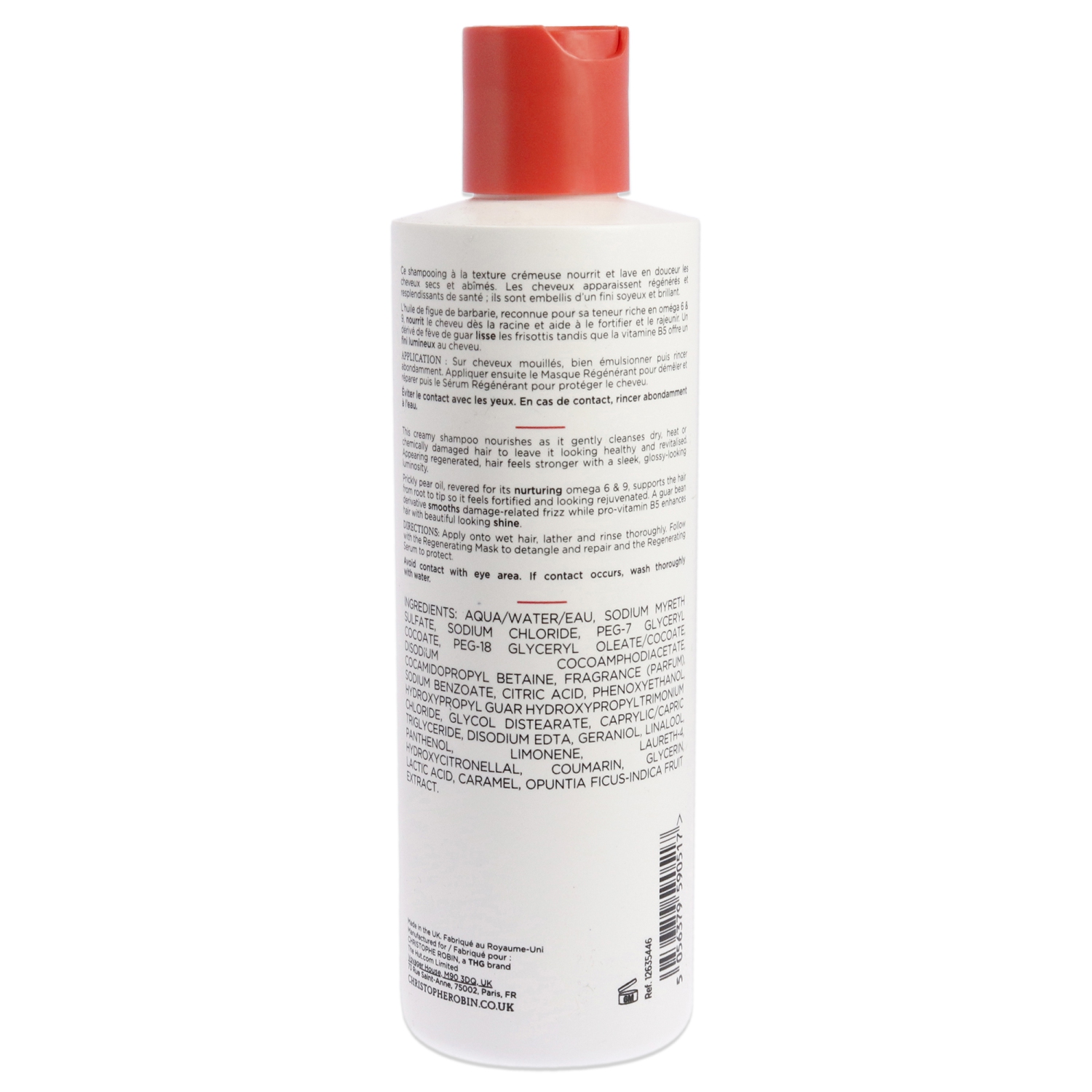 Regenerating Shampoo with Prickly Pear Oil by Christophe Robin for Unisex - 8.4 oz Shampoo