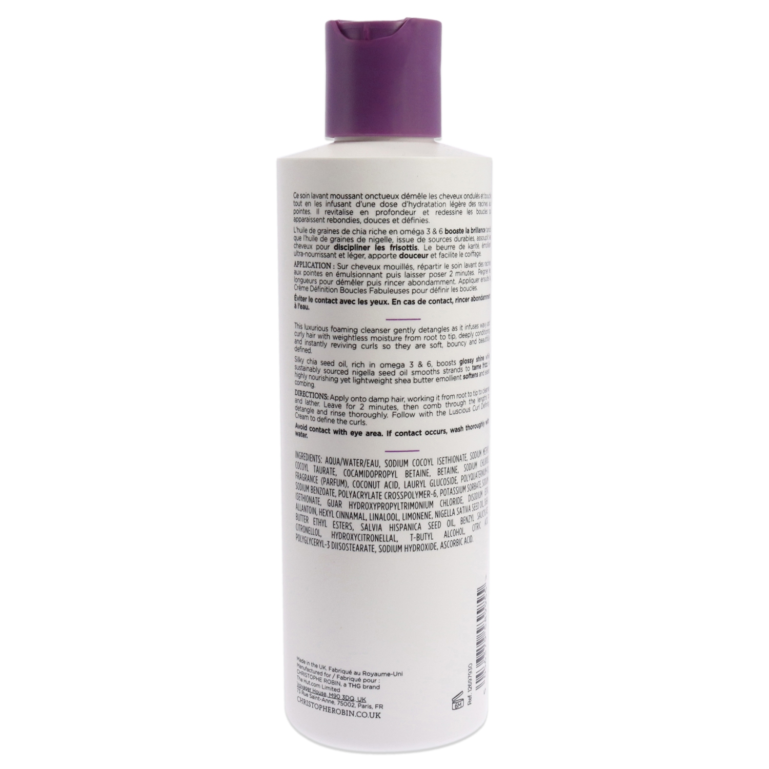 Nettoyant Luscious Curl Conditioning par Christophe Robin pour Unisexe - 8,4 oz de Nettoyant