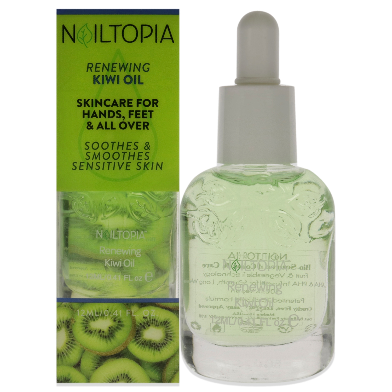 Fresh Soothing and Smoothing Kiwi Oil par Nailtopia pour Femme - 0,41 oz D'Huile à Ongles