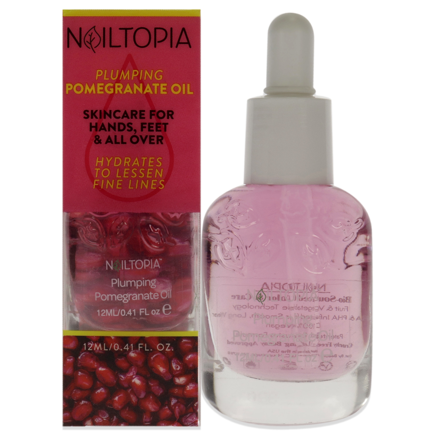 Fresh Moisturizing and Replenishing Pomegranate Oil par Nailtopia pour Femme - 0,41 oz D'Huile à Ongles