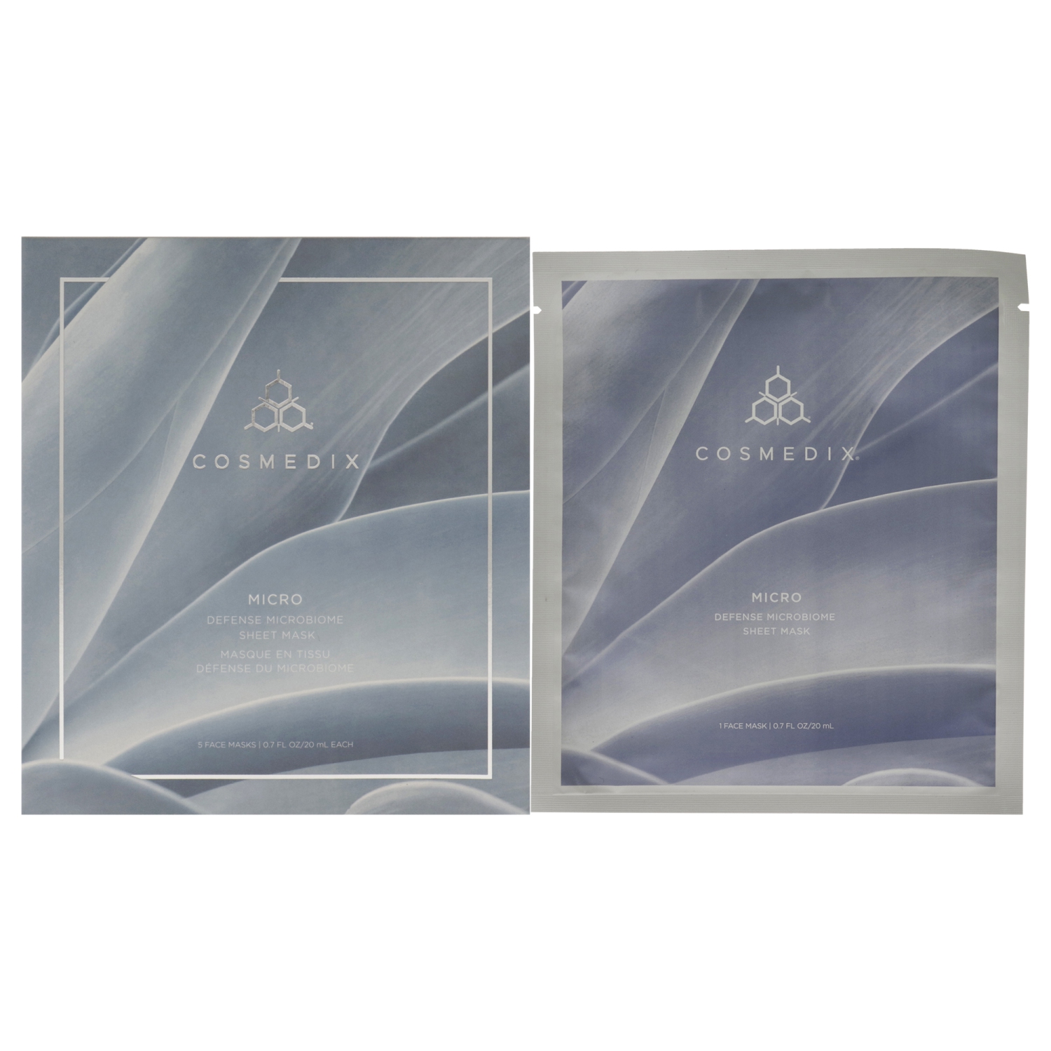 Micro Defense Microbiome Sheet Mask by Cosmedix for Unisex - 5 Pc Sheets