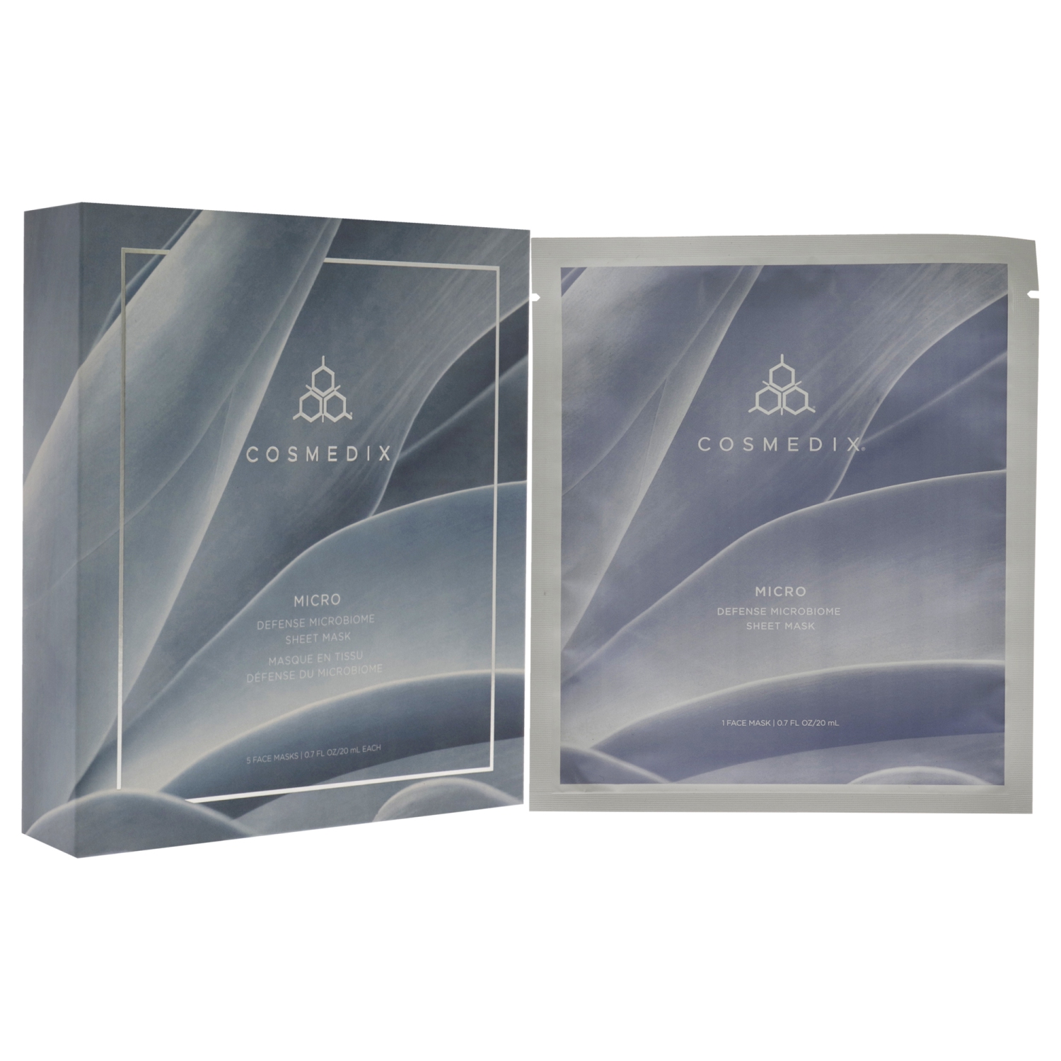 Micro Defense Microbiome Sheet Mask by Cosmedix for Unisex - 5 Pc Sheets