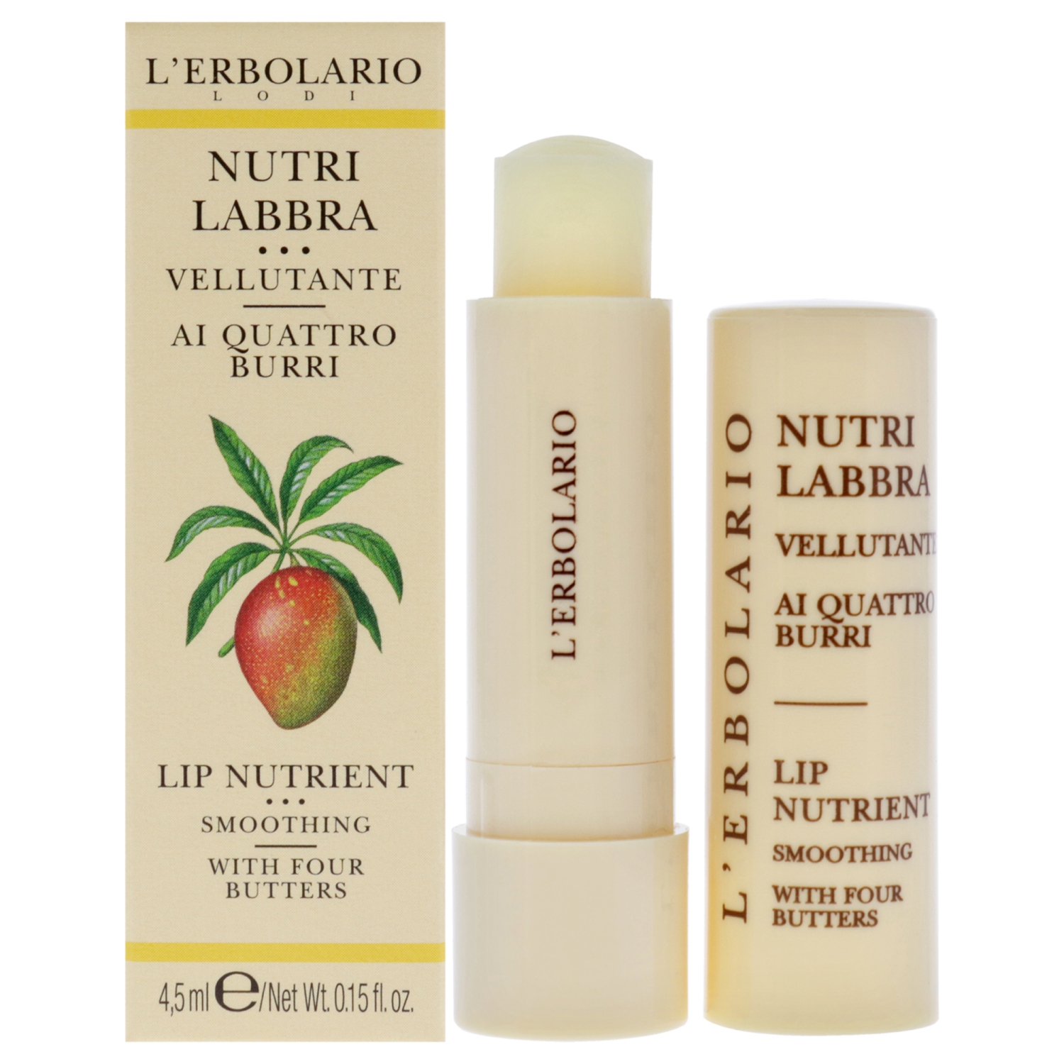 Lip Nutrient - Four Butters par LErbolario pour Unisexe - 0,15 oz de Baume à lèvres