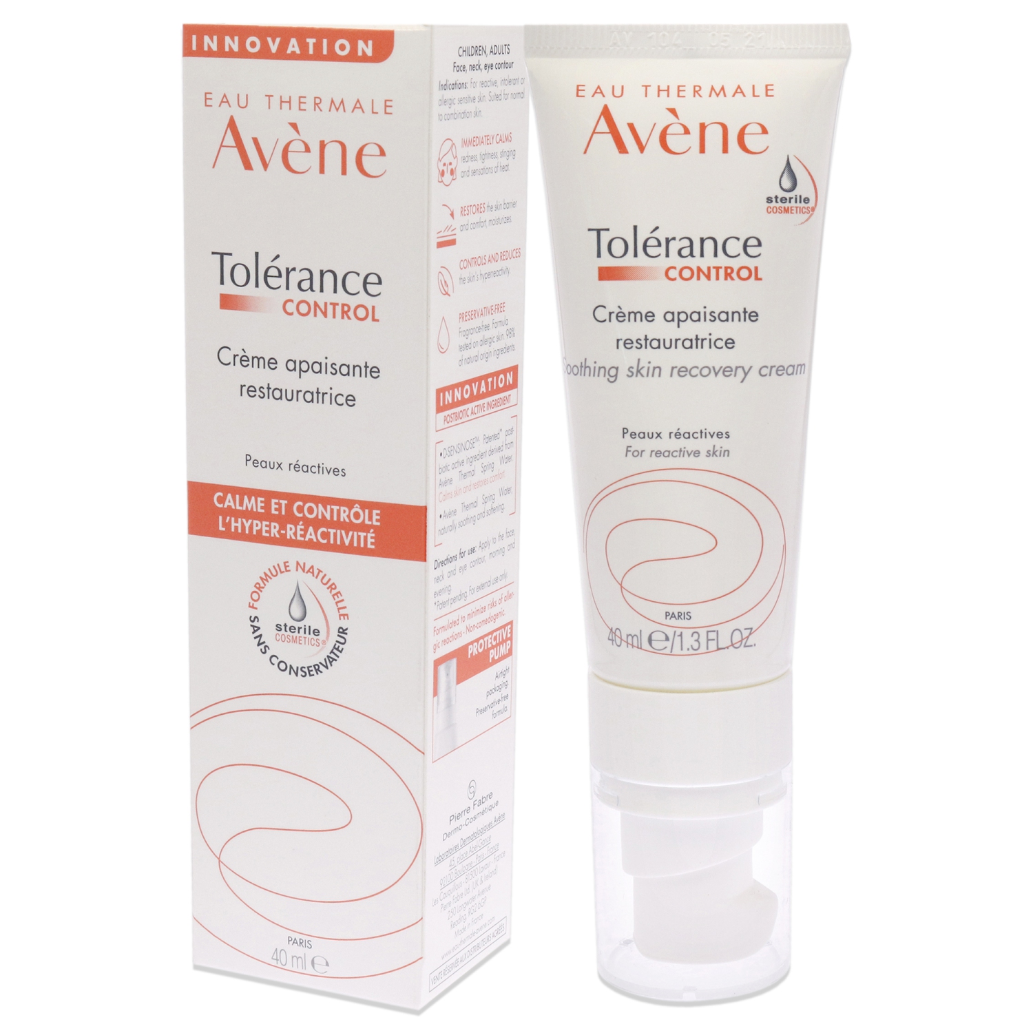 Tolerance Control Soothing Skin Recovery Cream by Avene for Women - 1.3 oz Cream