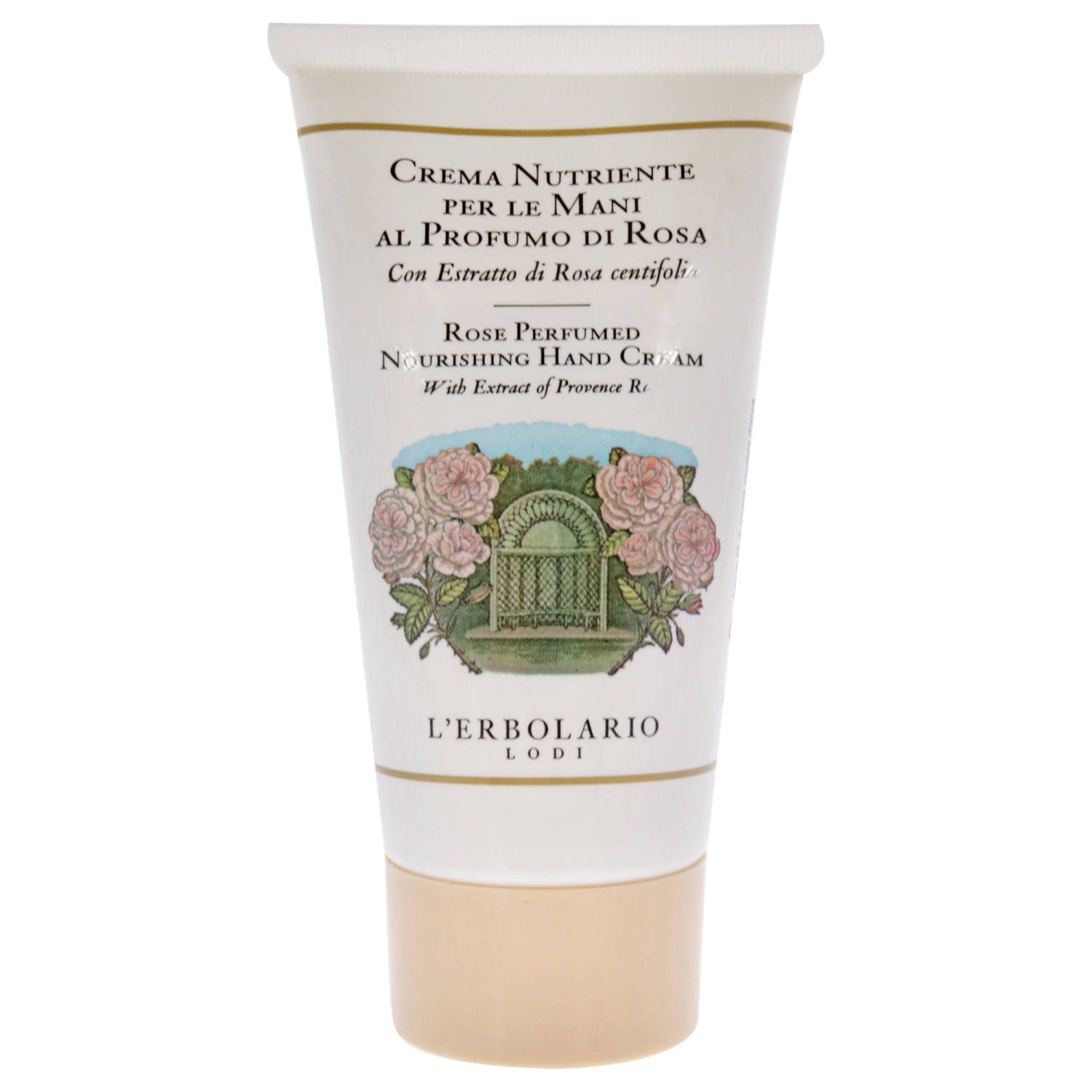Perfumed Nourishing Hand Cream - Rose by LErbolario for Unisex - 2.5 oz Cream