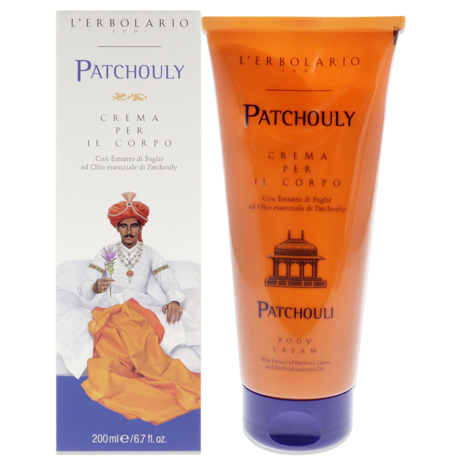 Patchouly Body Cream by Lerbolario for Unisex - 6.7 oz Cream