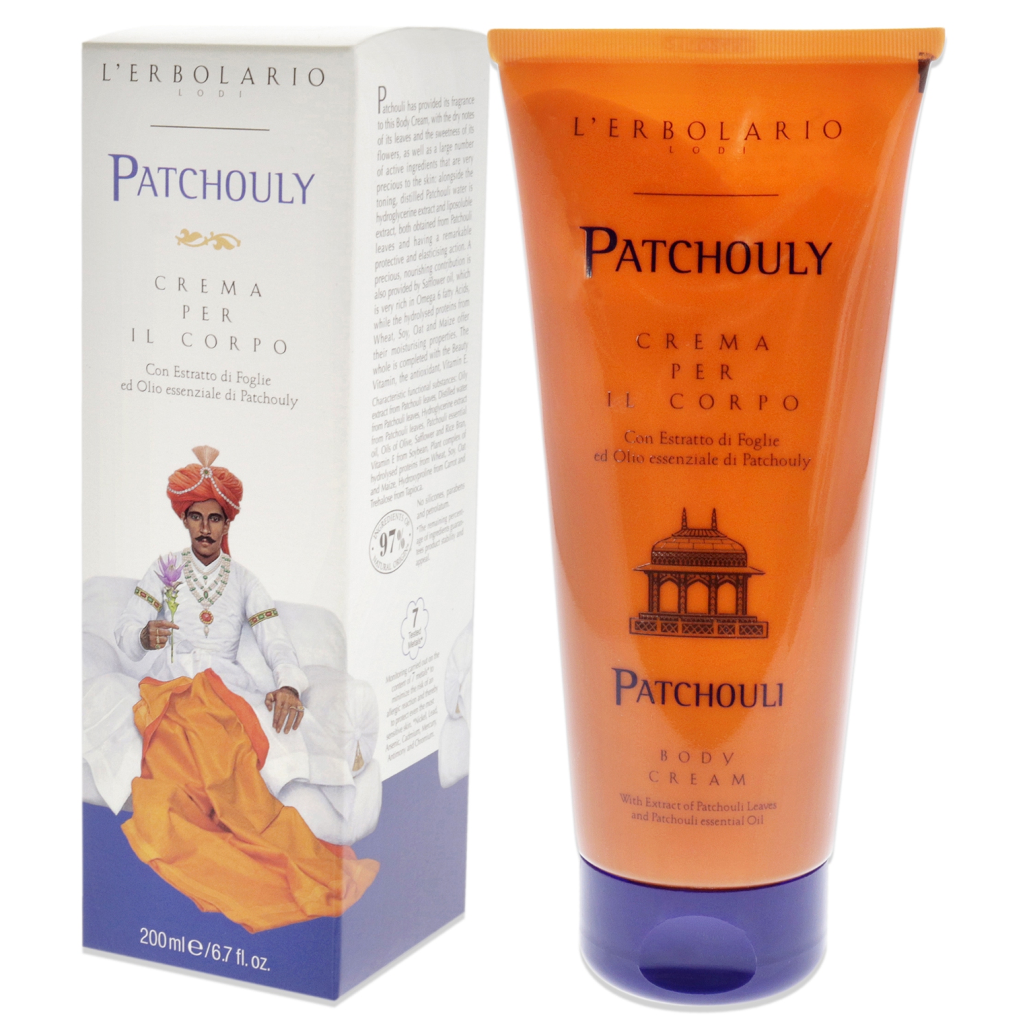 Patchouly Body Cream by Lerbolario for Unisex - 6.7 oz Cream