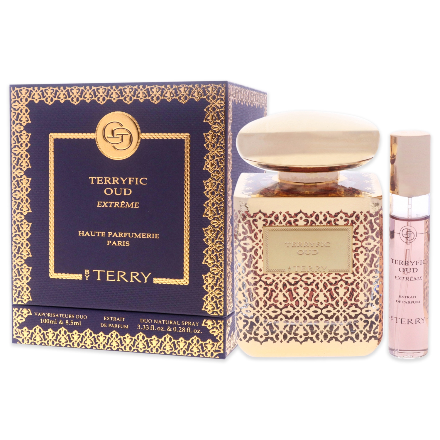 Terryfic Oud Extreme by Terry for Women - 2 Pc Gift Set 3.33oz EDP Spray, 0.28oz EDP Spray