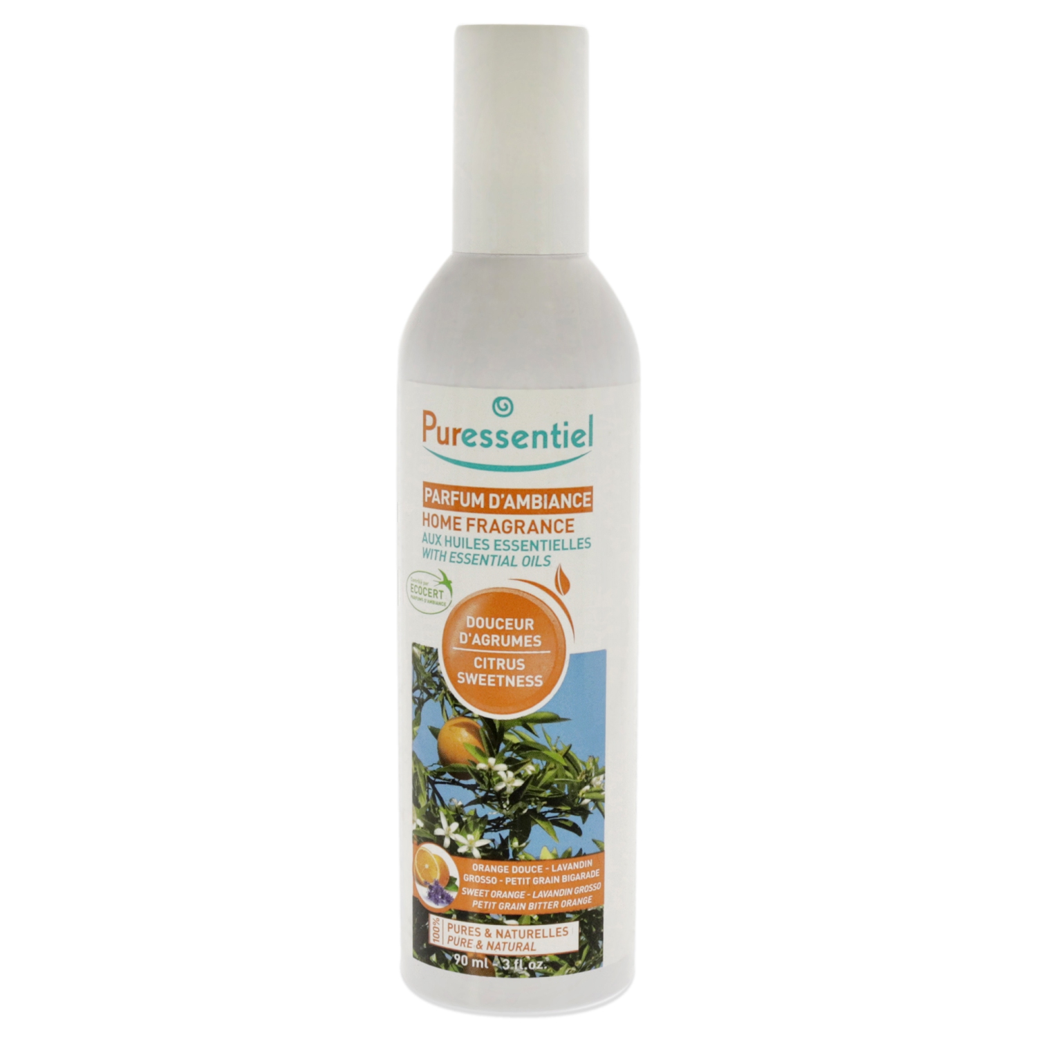 Home Fragrance With Essential Oils - Citrus Sweetness par Puressentiel pour unisexe - 3 oz de Spray