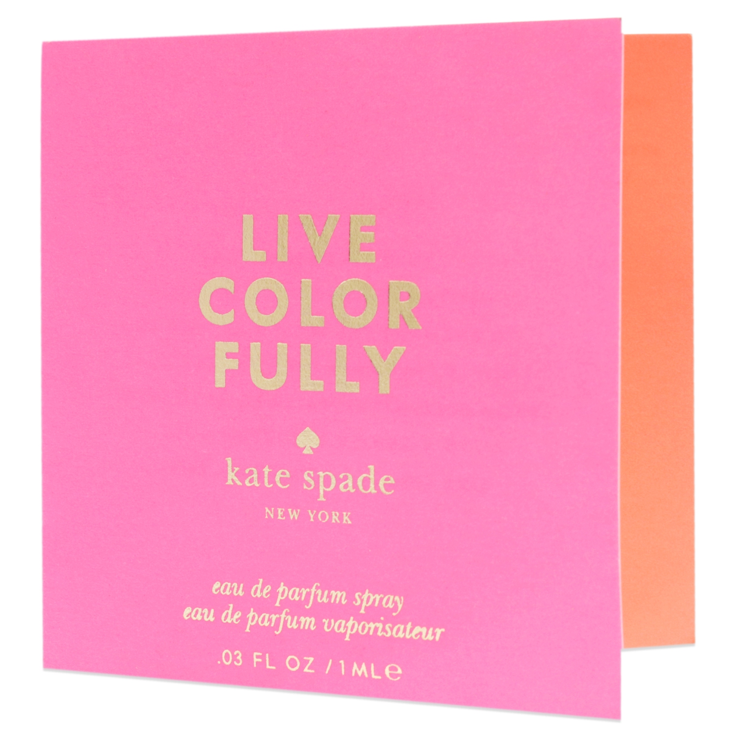 Live colorFully par Kate Spade pour femme - flacon vaporisateur EDP de 0,03&nbsp;oz