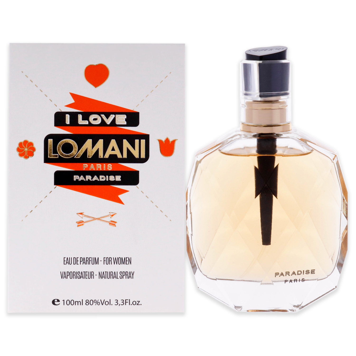 Lomani Paradise by Lomani Eau De Parfum Spray 3.4 oz