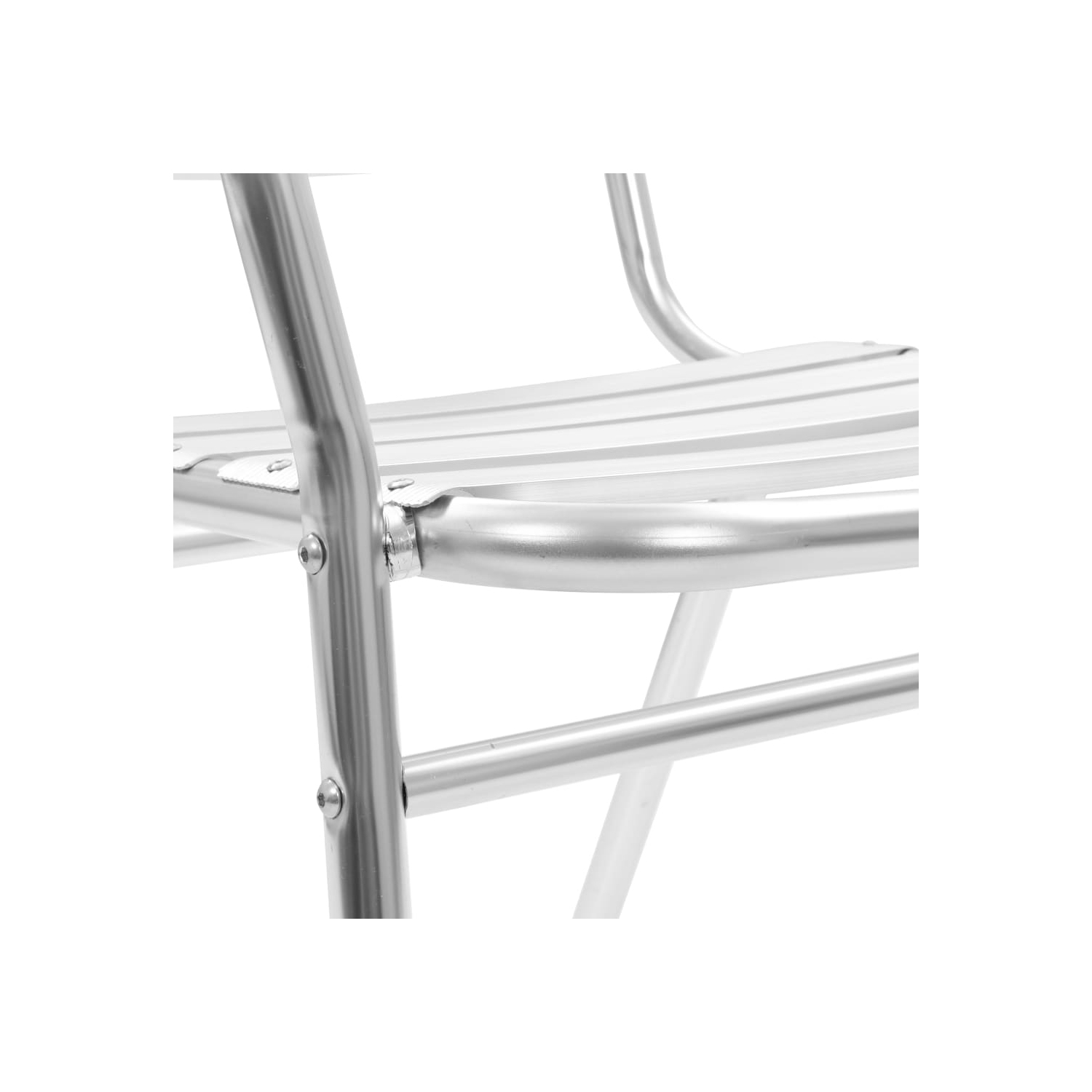 Chaises de patio empilables vidaXL en aluminium, 4 pièces