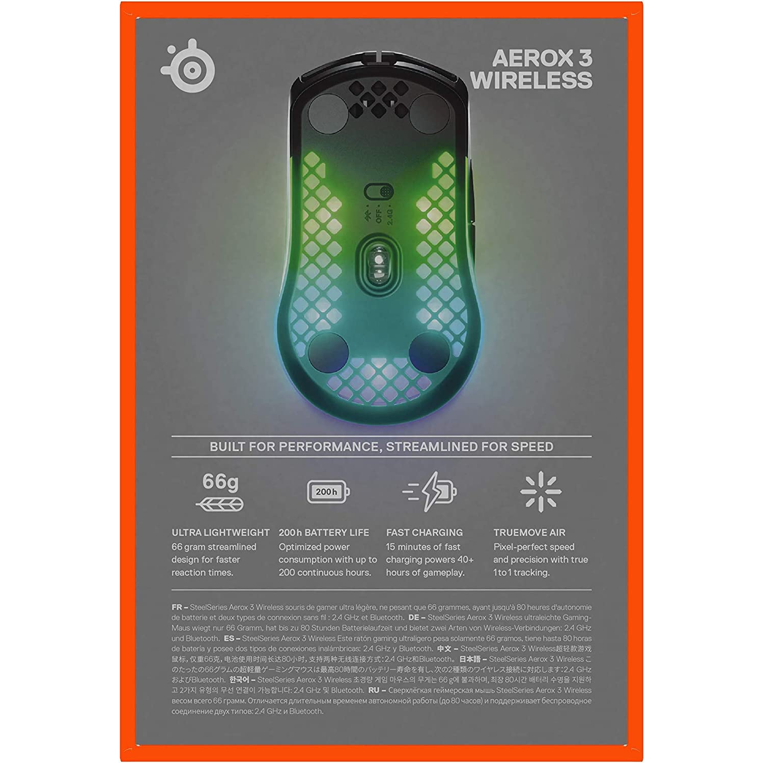 Souris de jeu sans fil Aerox 3 de Remis à neuf - Super Light