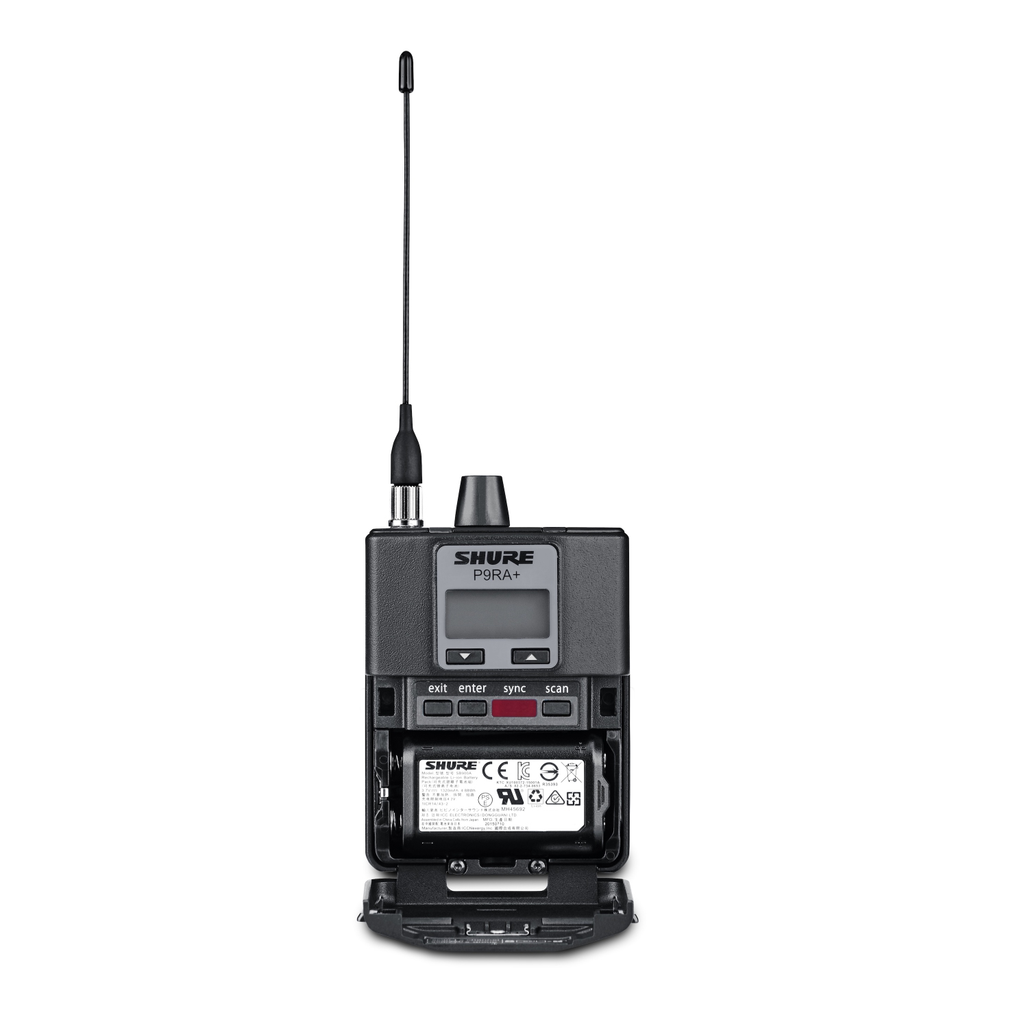 Récepteur sans fil de poche P9RA+ de Shure pour PSM900