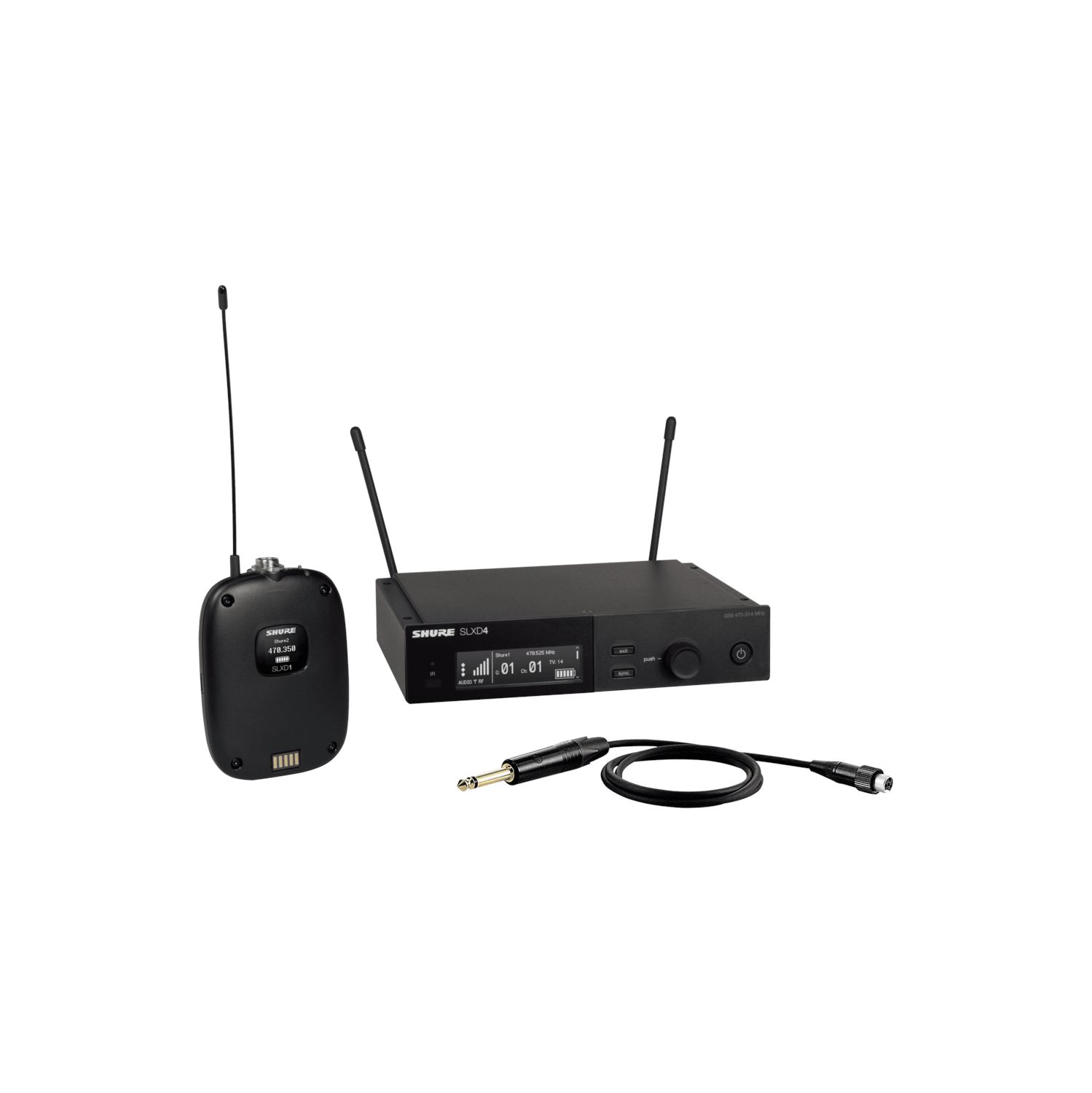 Shure SLXD14 Digital Wireless Guitar System - J52