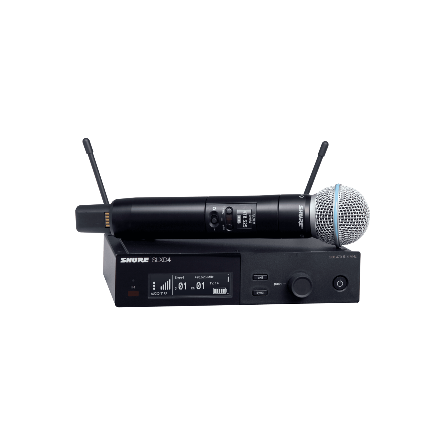 Shure SLXD24/B58 Wireless System with Beta 58A Handheld Transmitter - G58