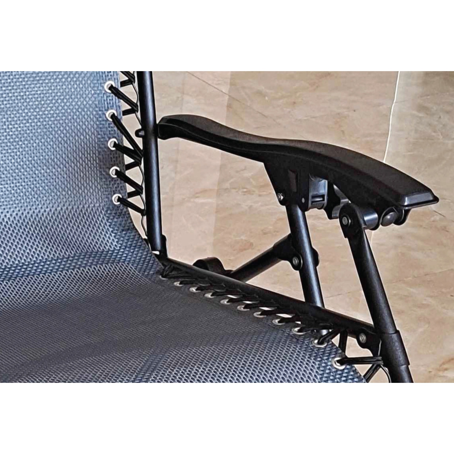 Chaise de Patio Ajustable - Gris