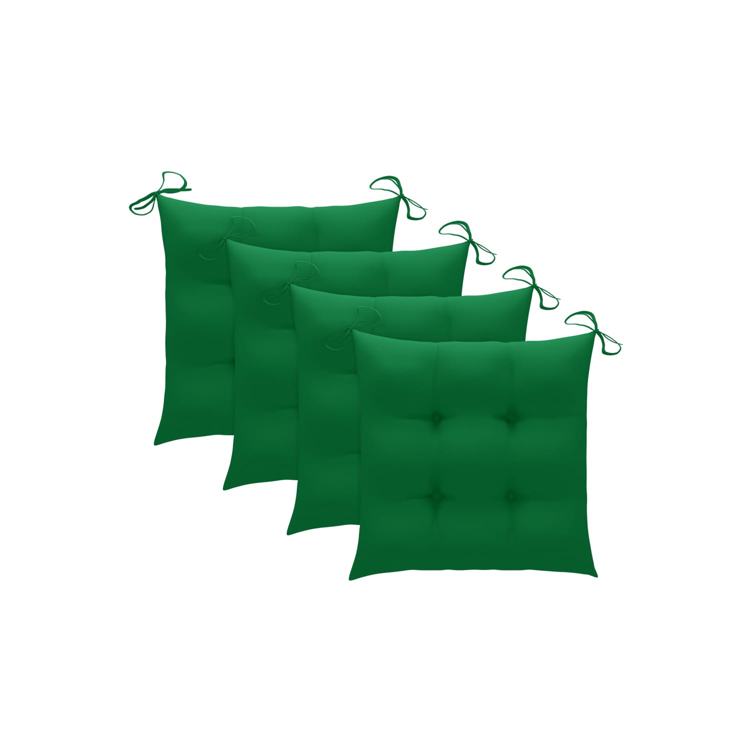 Chaises de salle à manger de patio VidaXL, 3 pièces, coussins en bois d’acacia massif