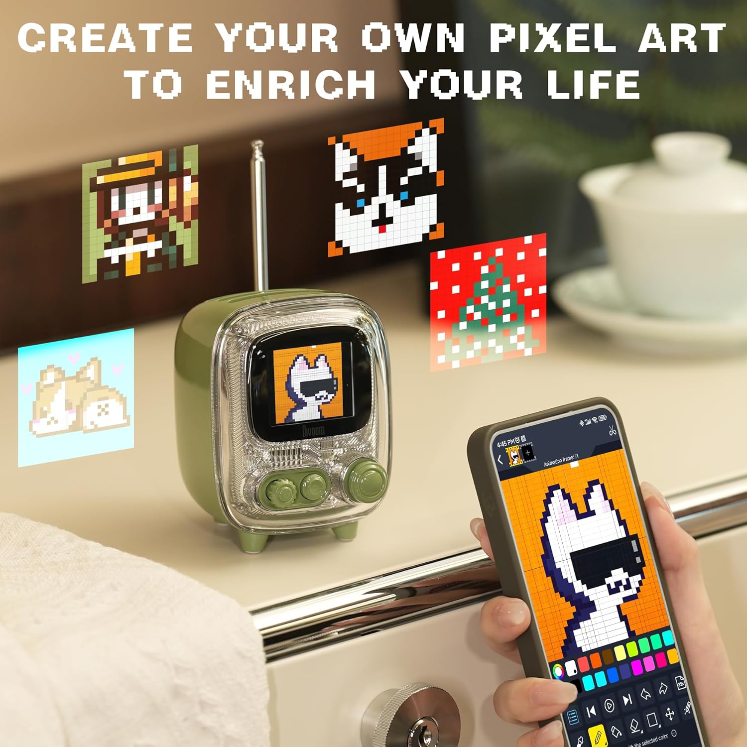 Divoom Tiivoo-2 Photo Album & Lyrics Speaker