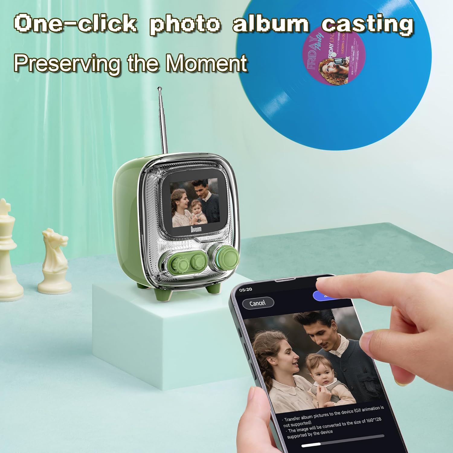 Divoom Tiivoo-2 Photo Album & Lyrics Speaker