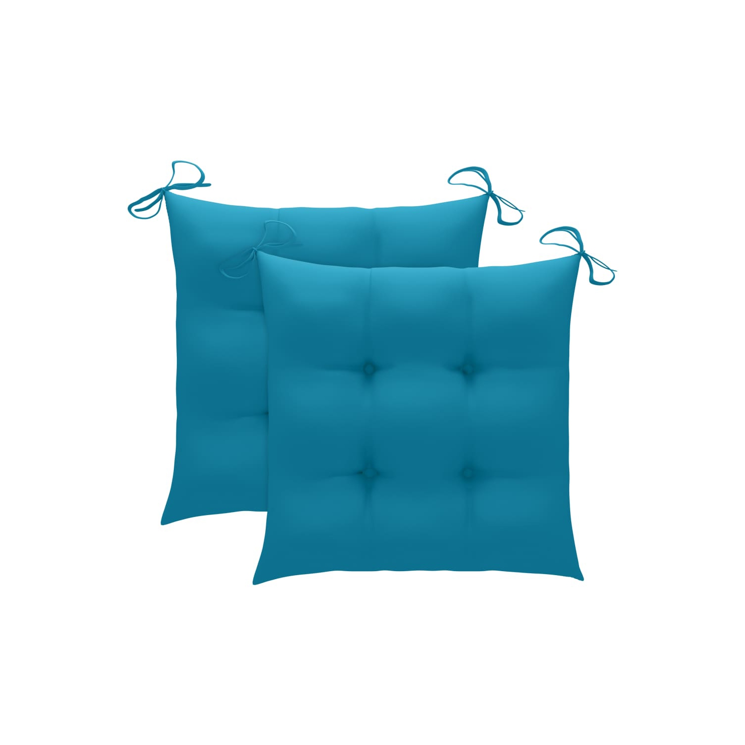 vidaXL Patio Dining Chairs 2 pcs with Cushions Solid Acacia Wood