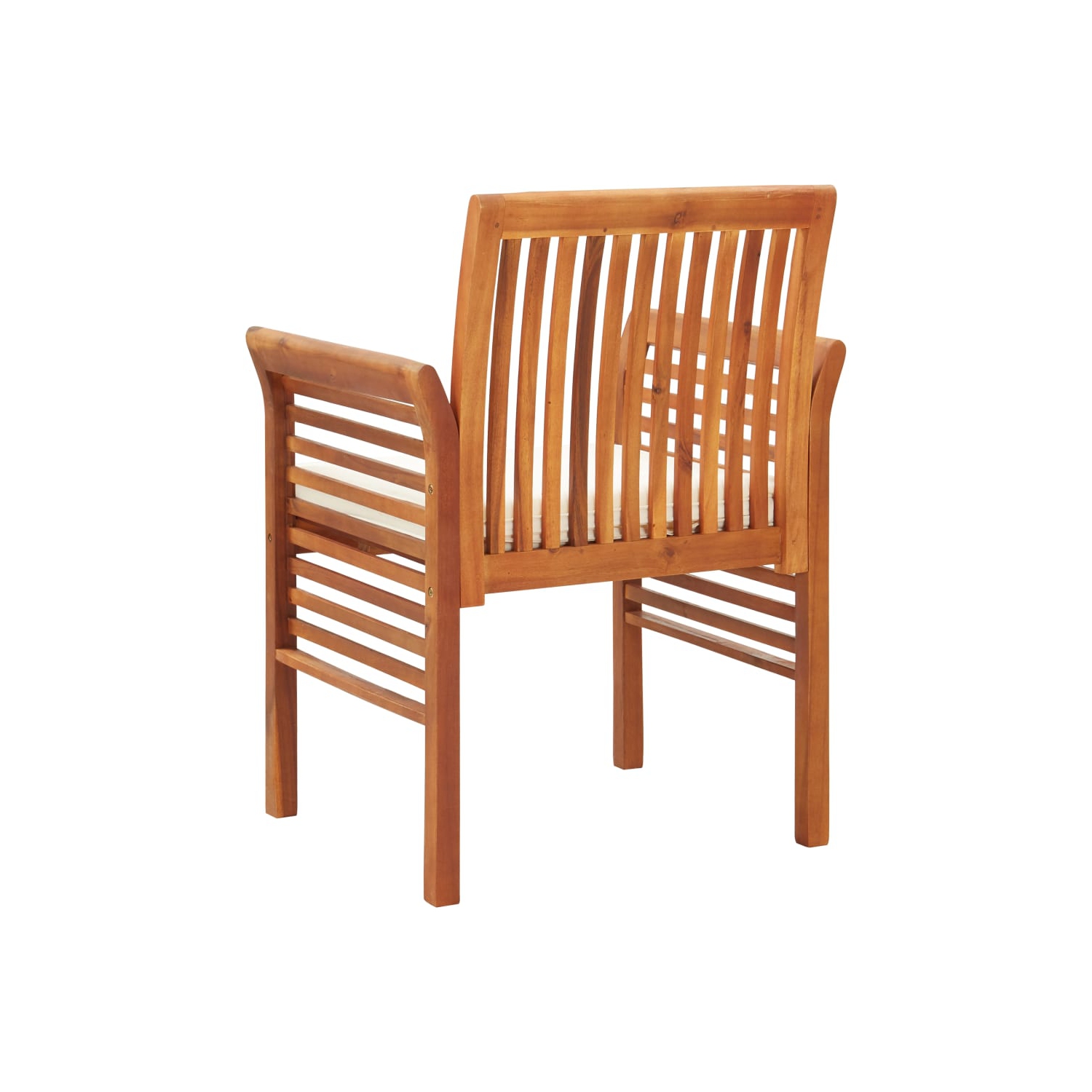 vidaXL Patio Dining Chair with Cushion Solid Acacia Wood