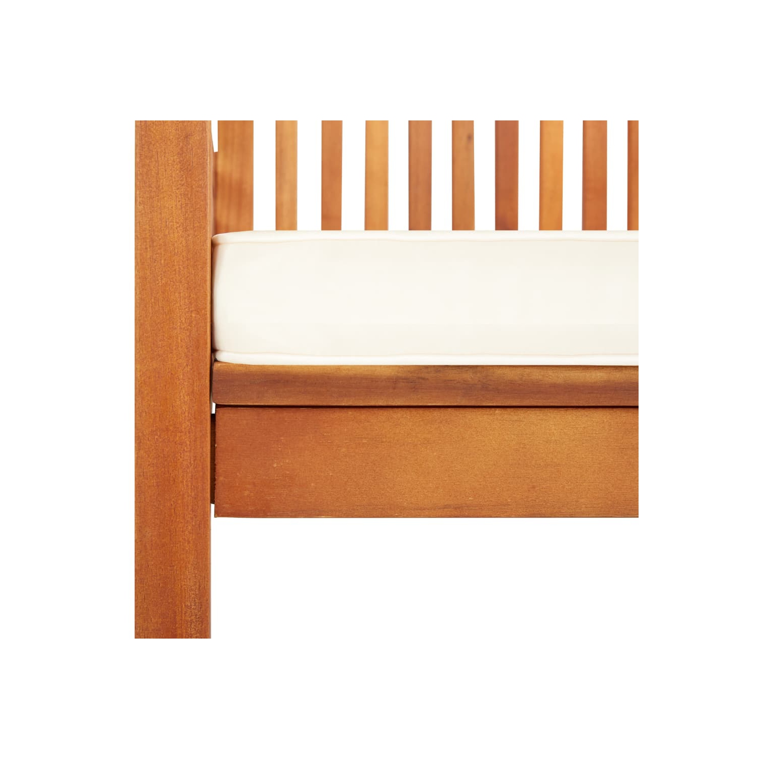 vidaXL Patio Dining Chair with Cushion Solid Acacia Wood