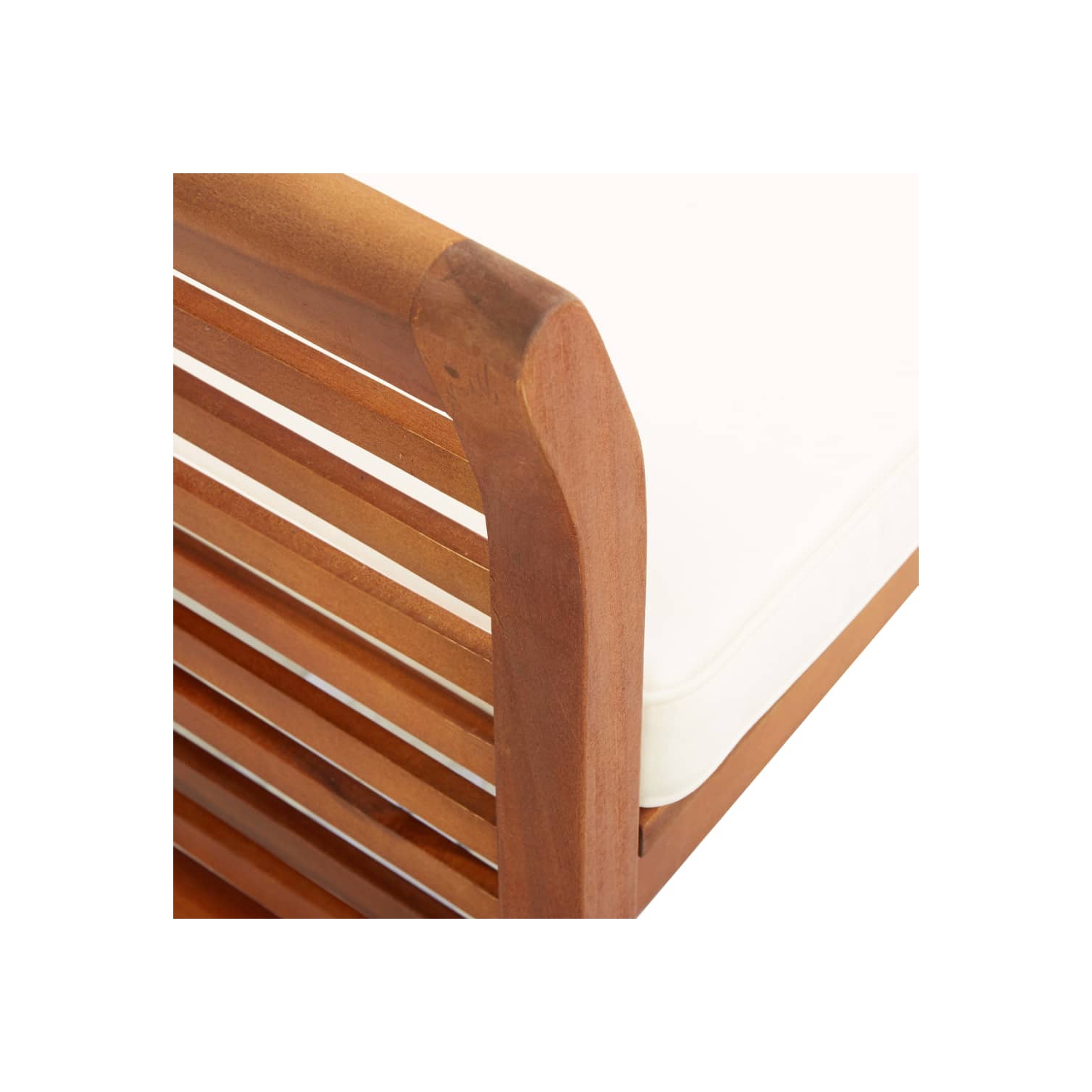 vidaXL Patio Dining Chair with Cushion Solid Acacia Wood