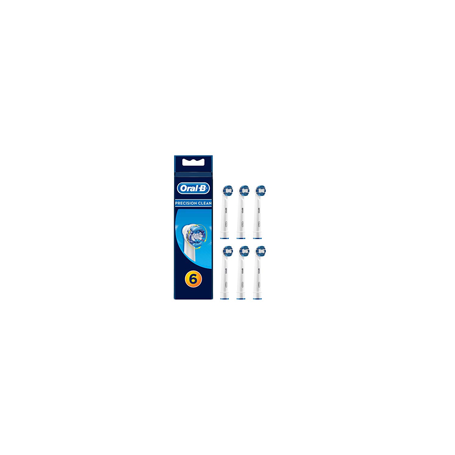 Braun Oral-B Precision Clean Refill Replacement Rechargeable Toothbrush Heads 6 In Pks